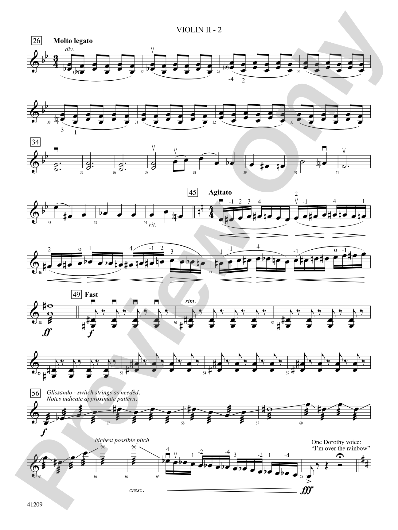 The Wizard of Oz: 2nd Violin