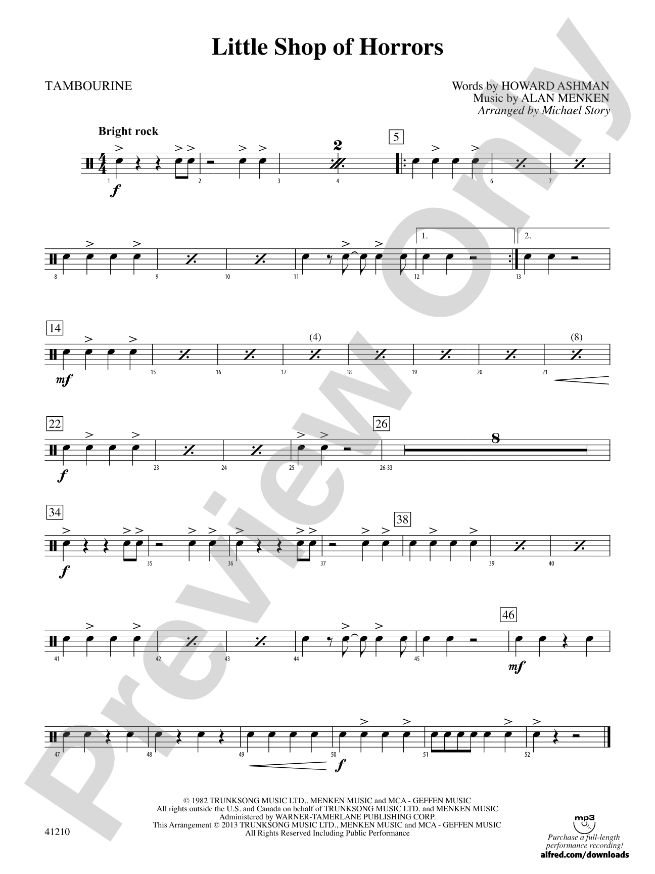 Little Shop of Horrors: 1st Percussion