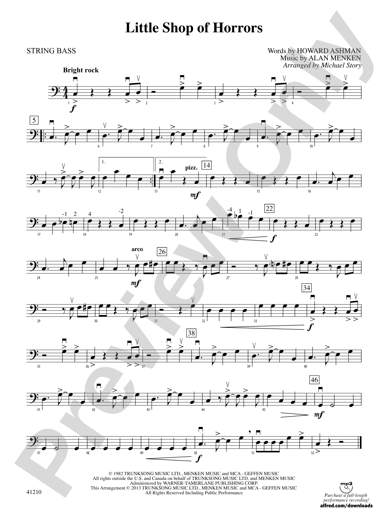 Little Shop of Horrors: String Bass