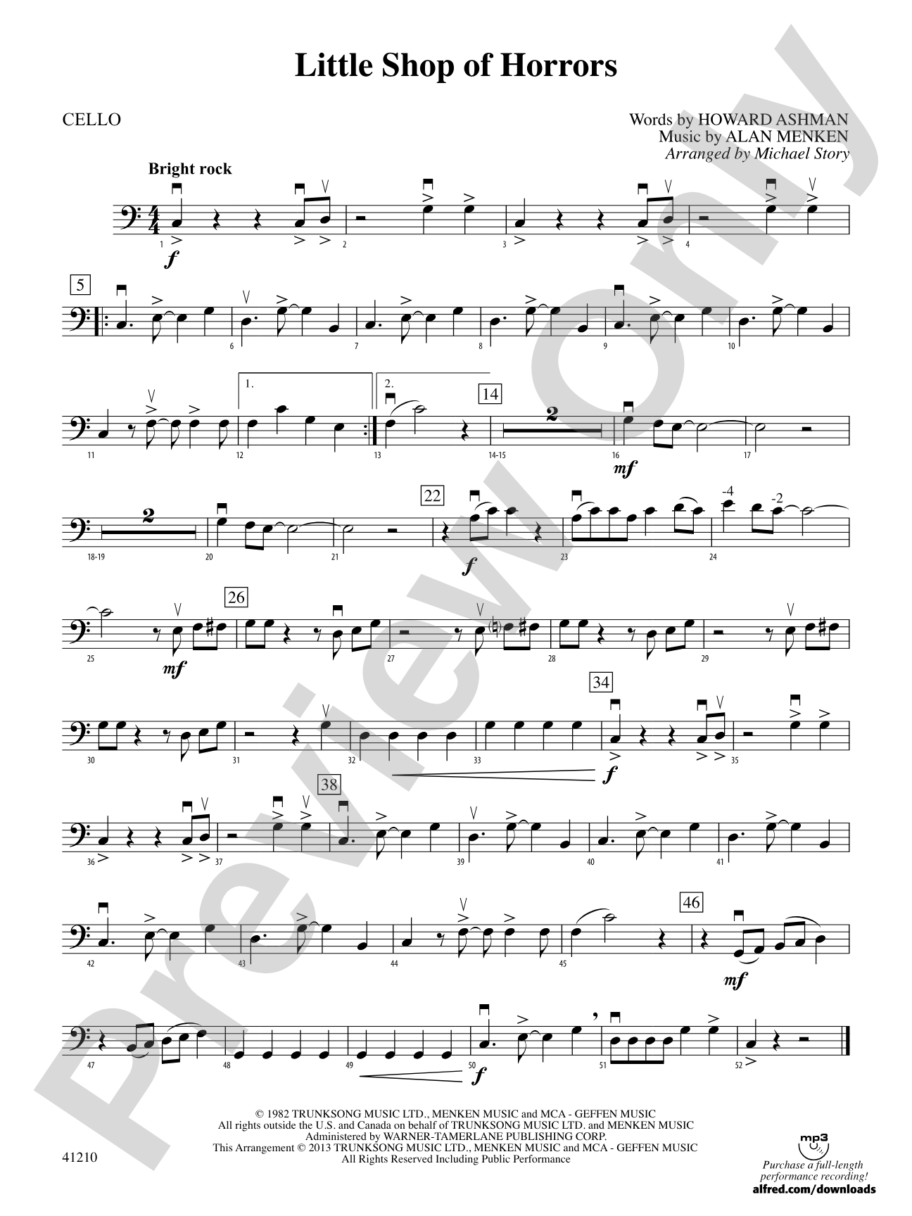 Little Shop of Horrors: Cello