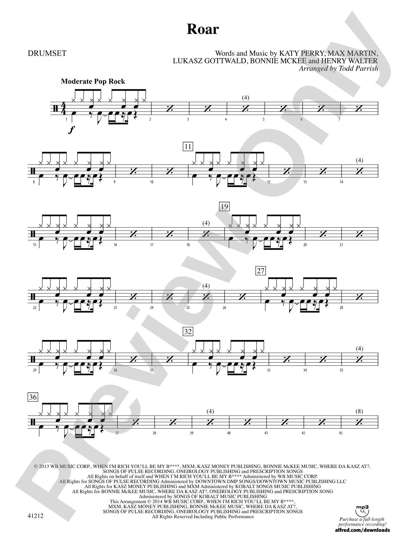 Roar: Drums