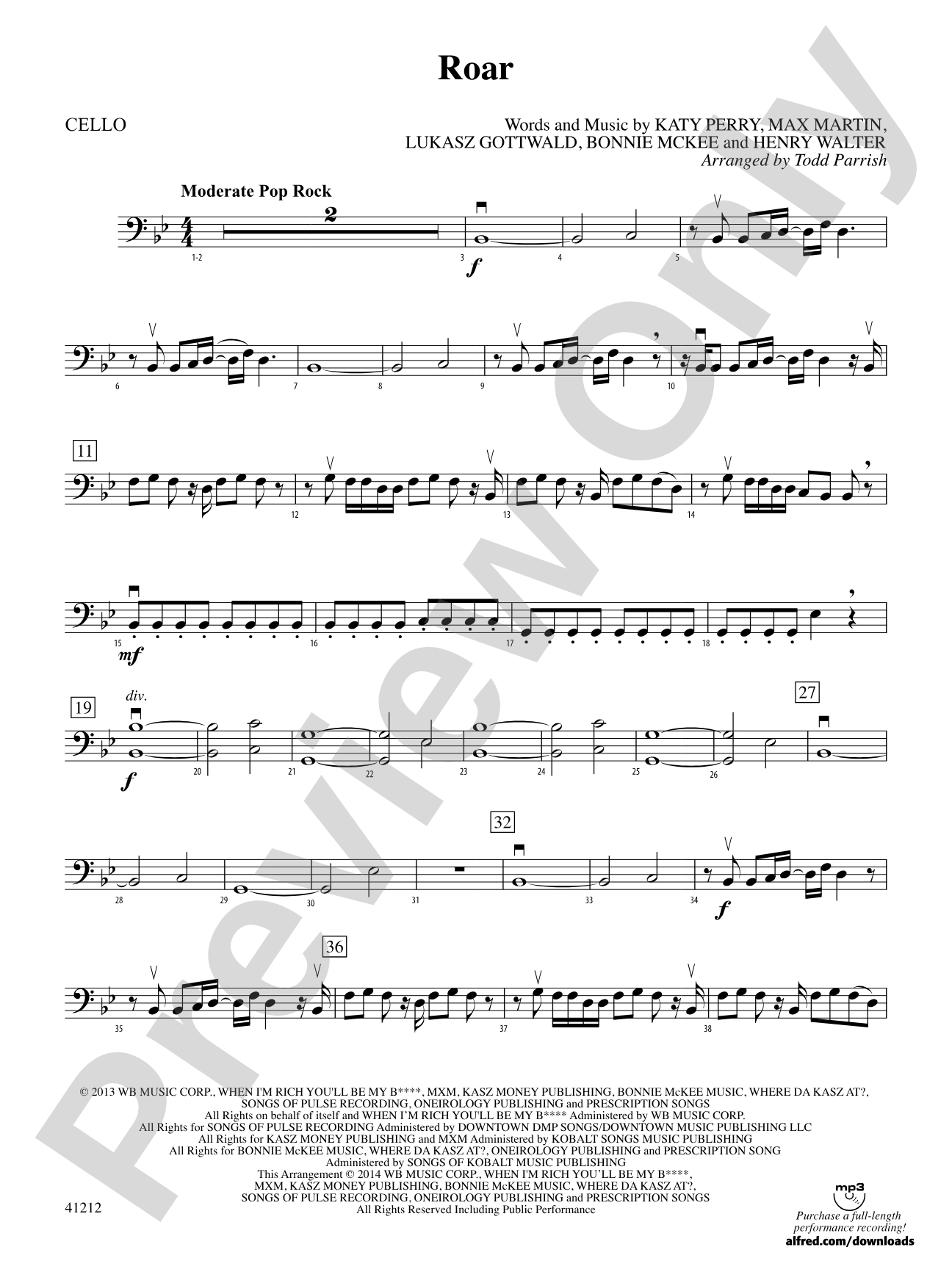Roar: Cello