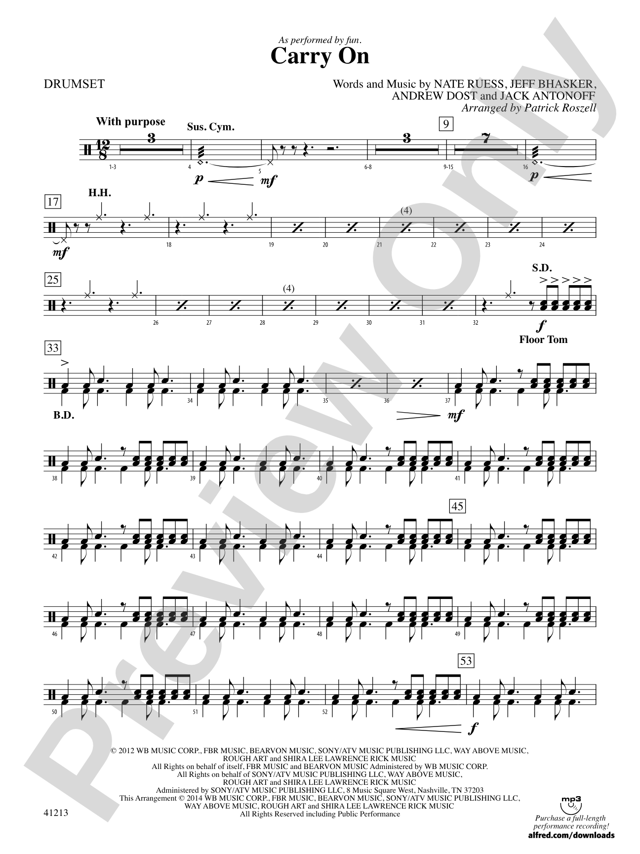 Carry On: Drums