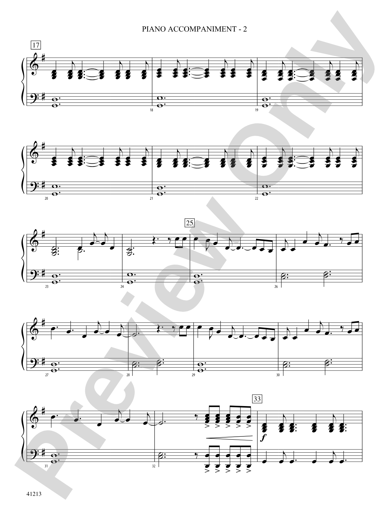Carry On: Piano Accompaniment