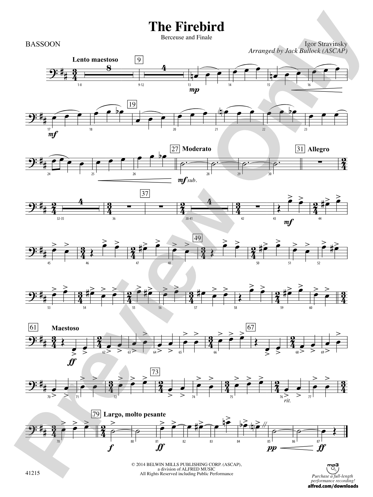 The Firebird: Bassoon
