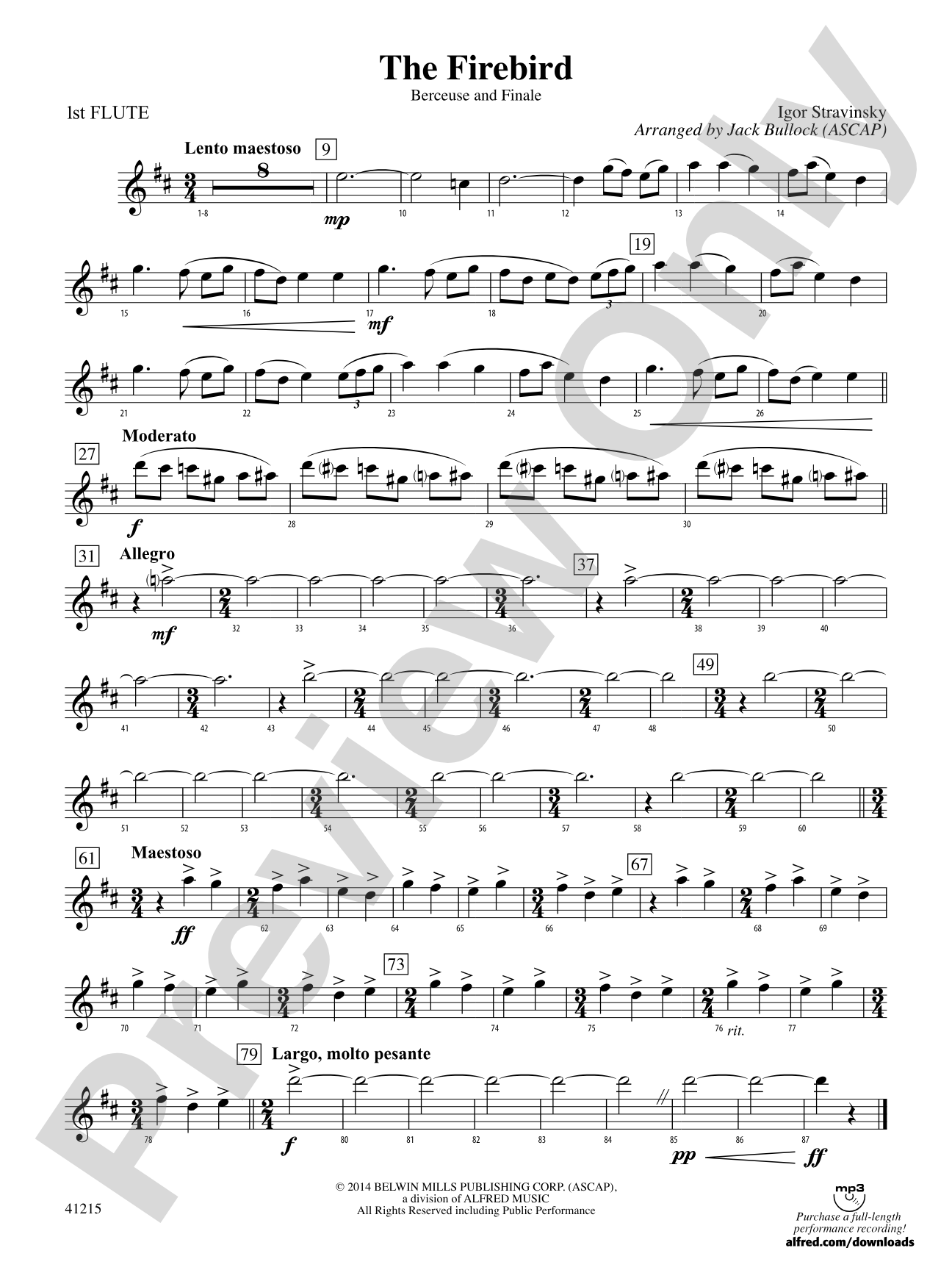 The Firebird: Flute