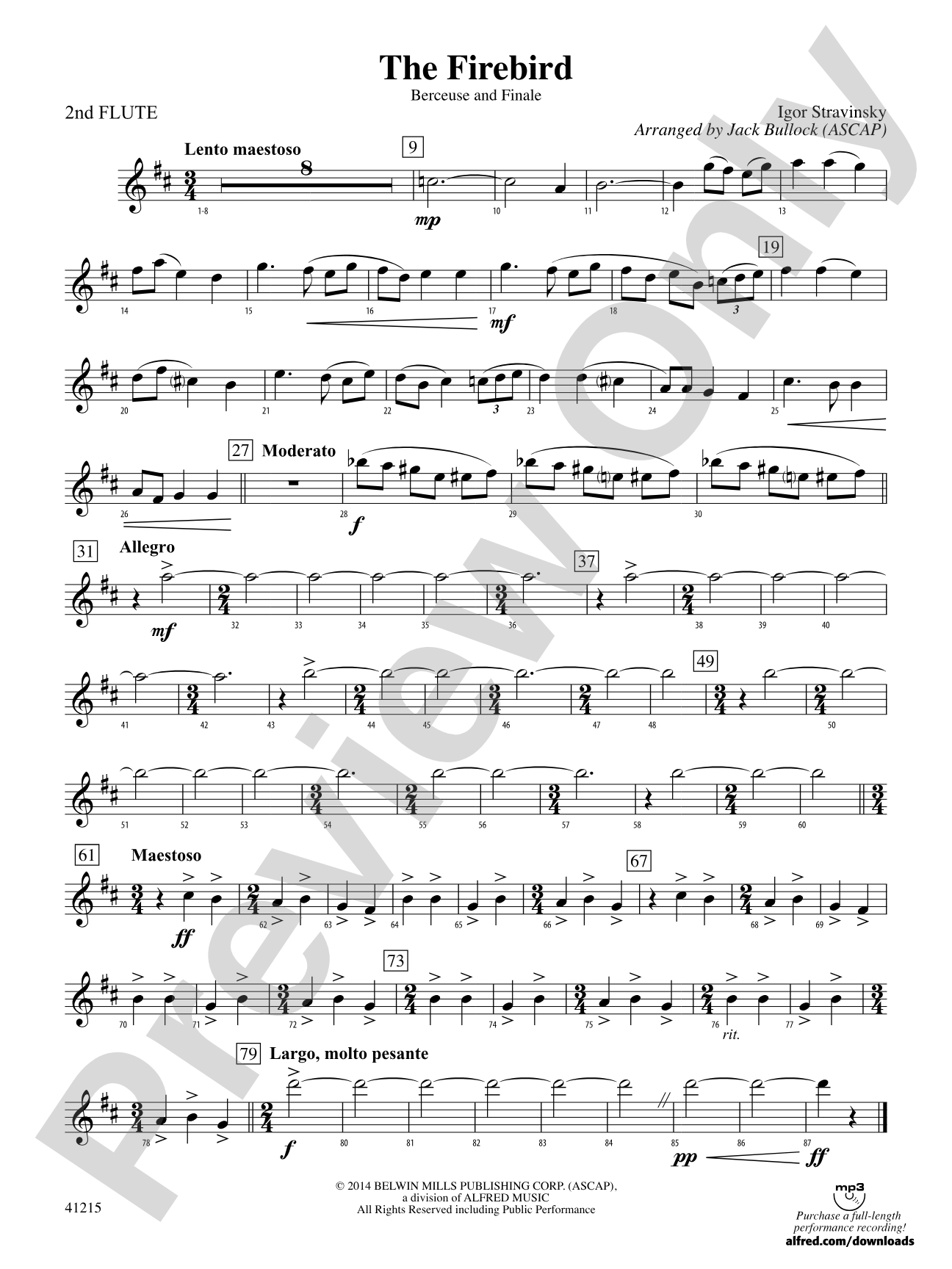 The Firebird: 2nd Flute