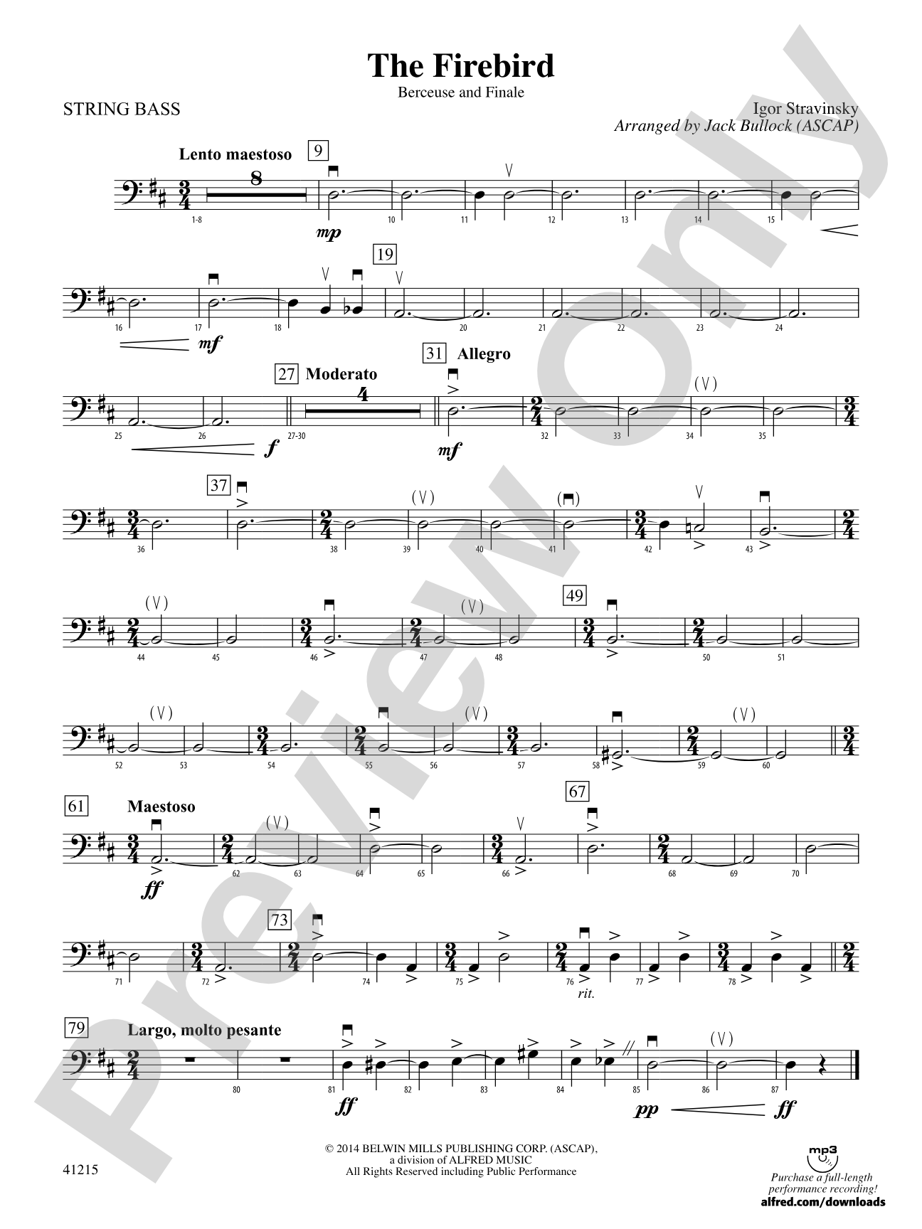 The Firebird: String Bass