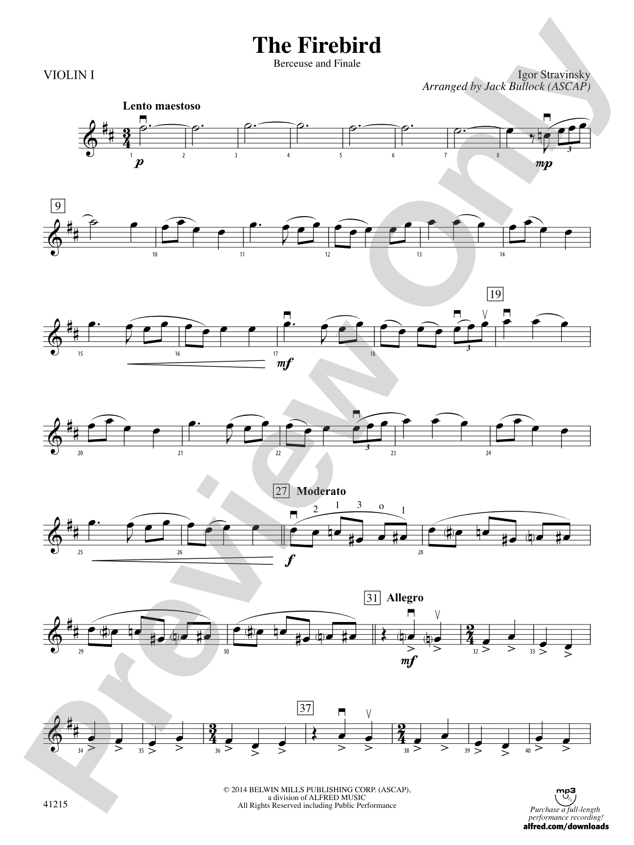 The Firebird: 1st Violin