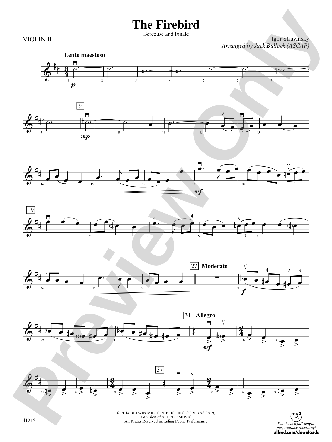 The Firebird: 2nd Violin