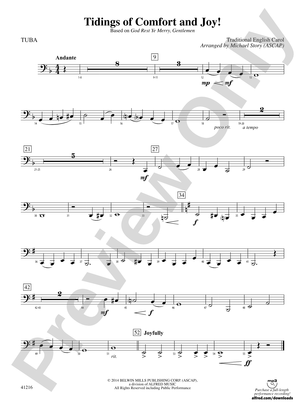 Tidings of Comfort and Joy!: Tuba