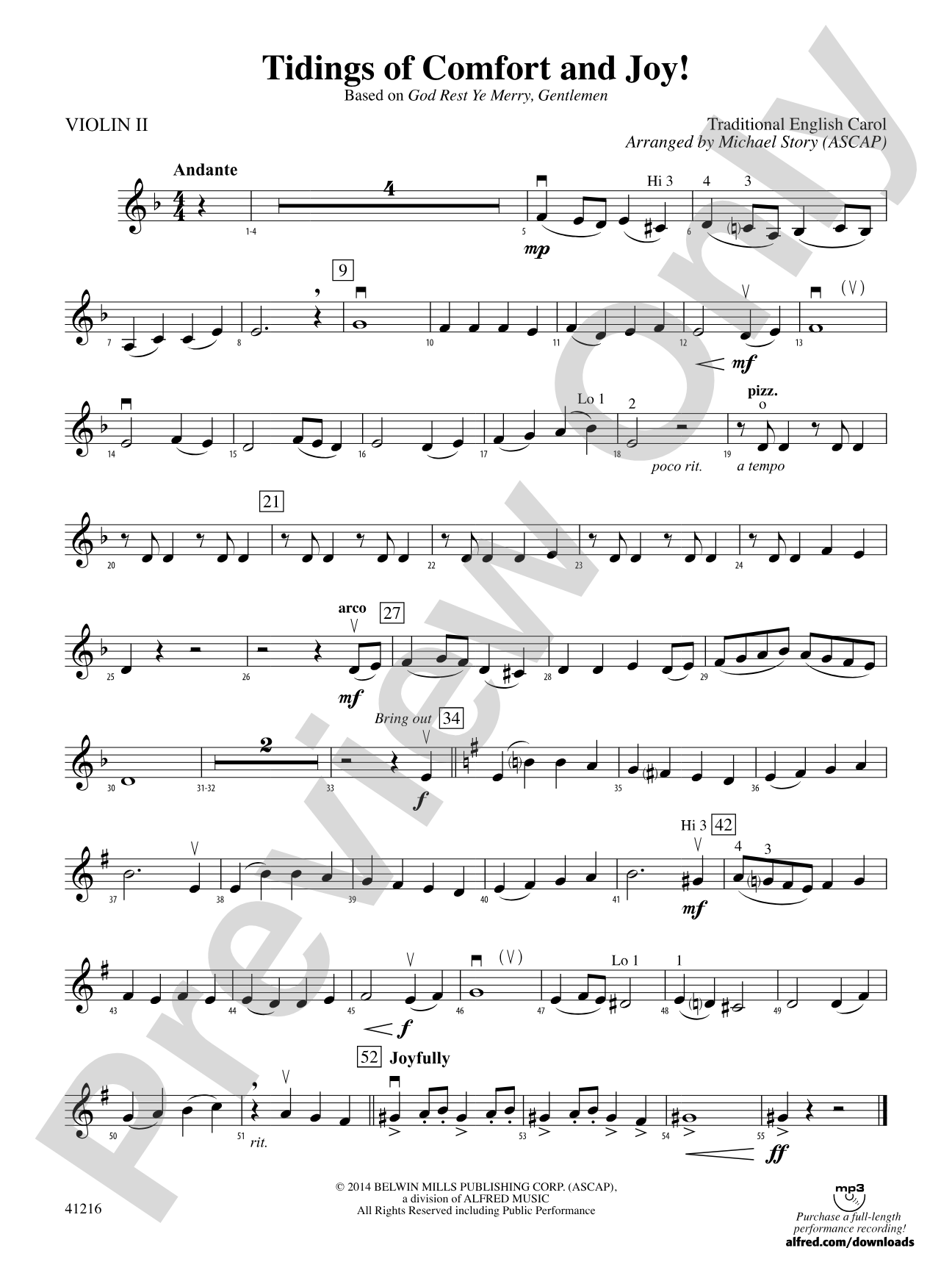 Tidings of Comfort and Joy!: 2nd Violin