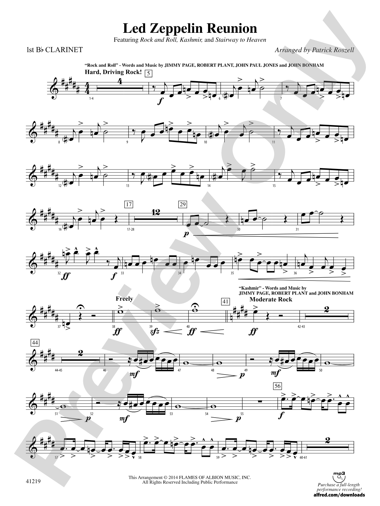 Led Zeppelin Reunion: 1st B-flat Clarinet
