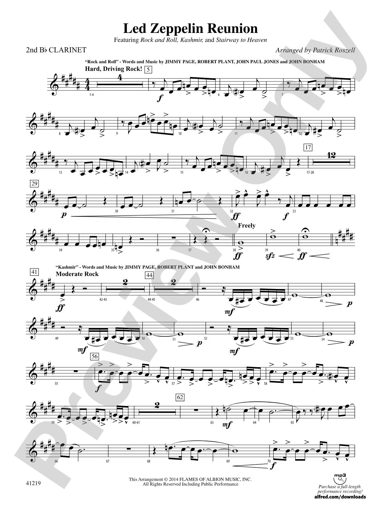Led Zeppelin Reunion: 2nd B-flat Clarinet