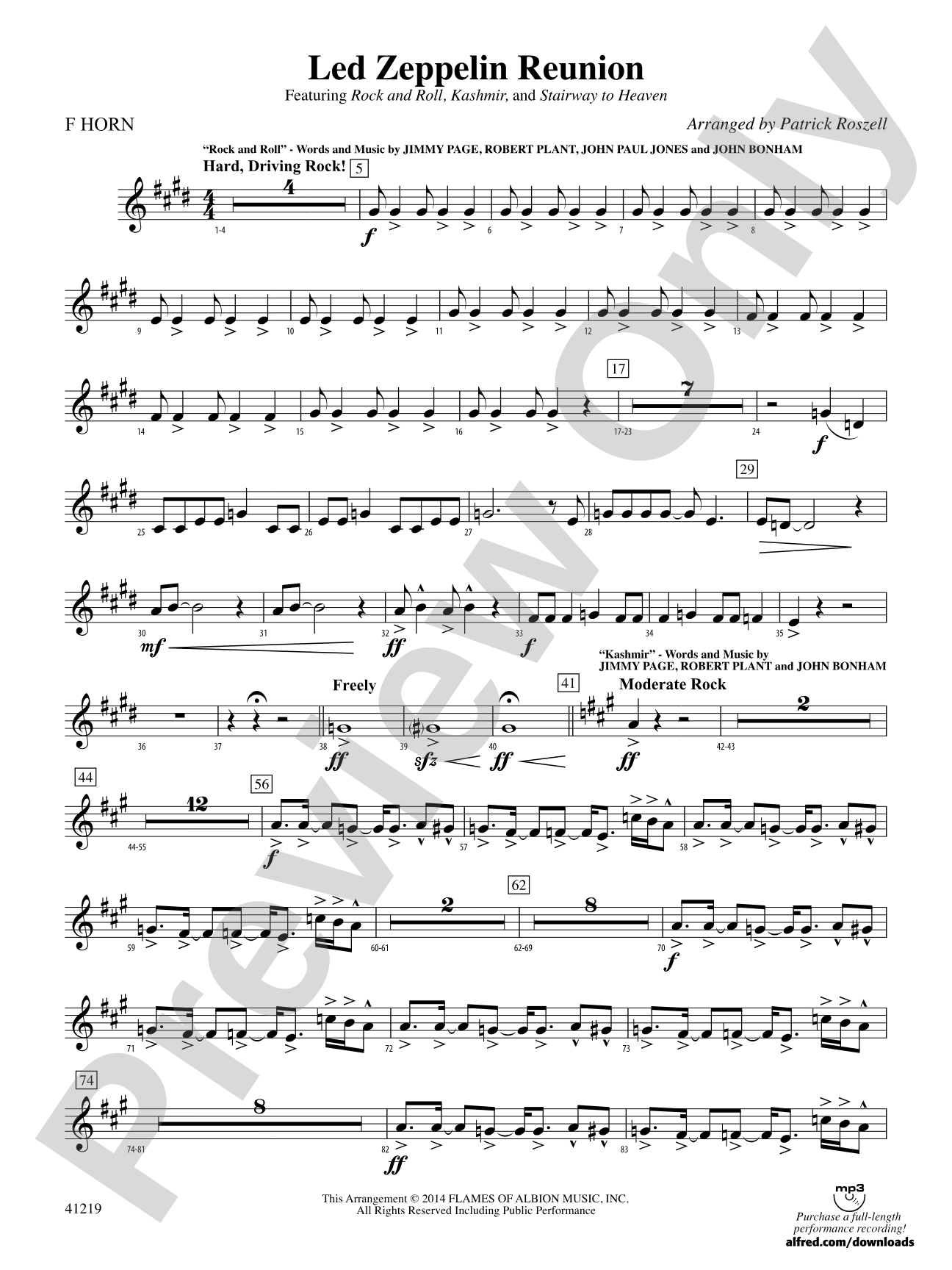 Led Zeppelin Reunion: 1st F Horn