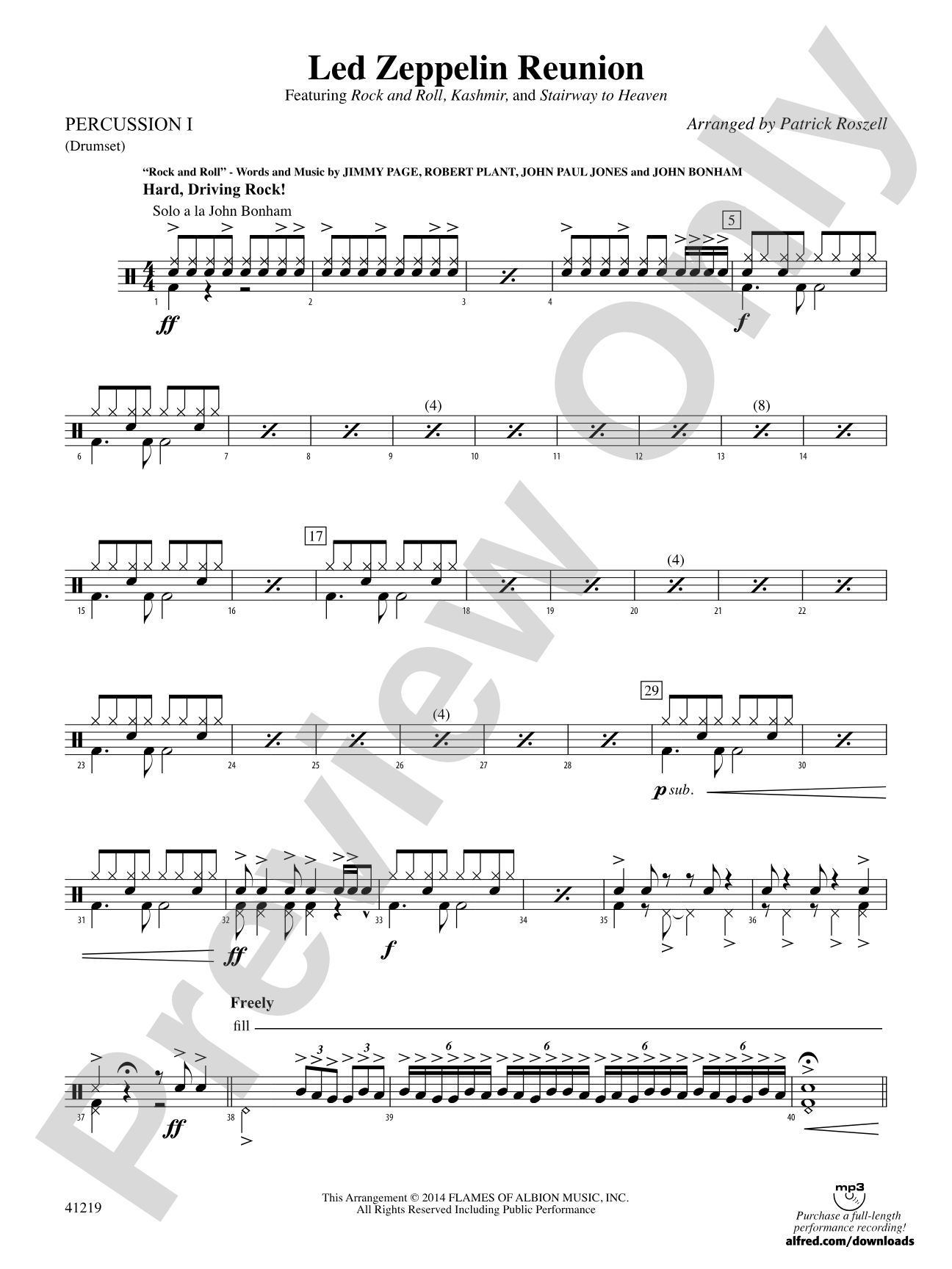 Led Zeppelin Reunion: 1st Percussion