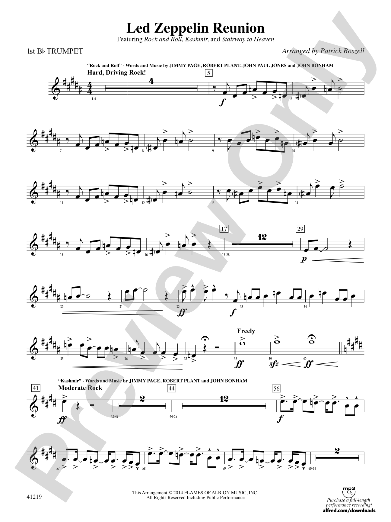 Led Zeppelin Reunion: 1st B-flat Trumpet