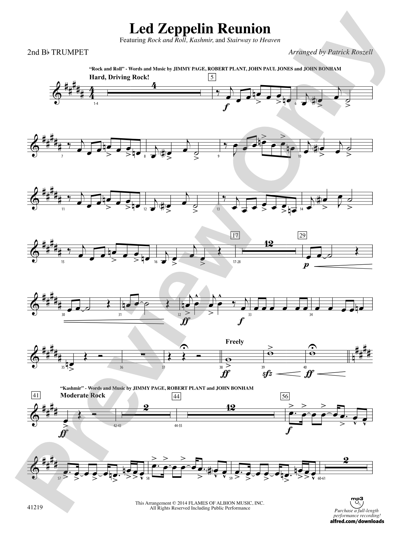 Led Zeppelin Reunion: 2nd B-flat Trumpet