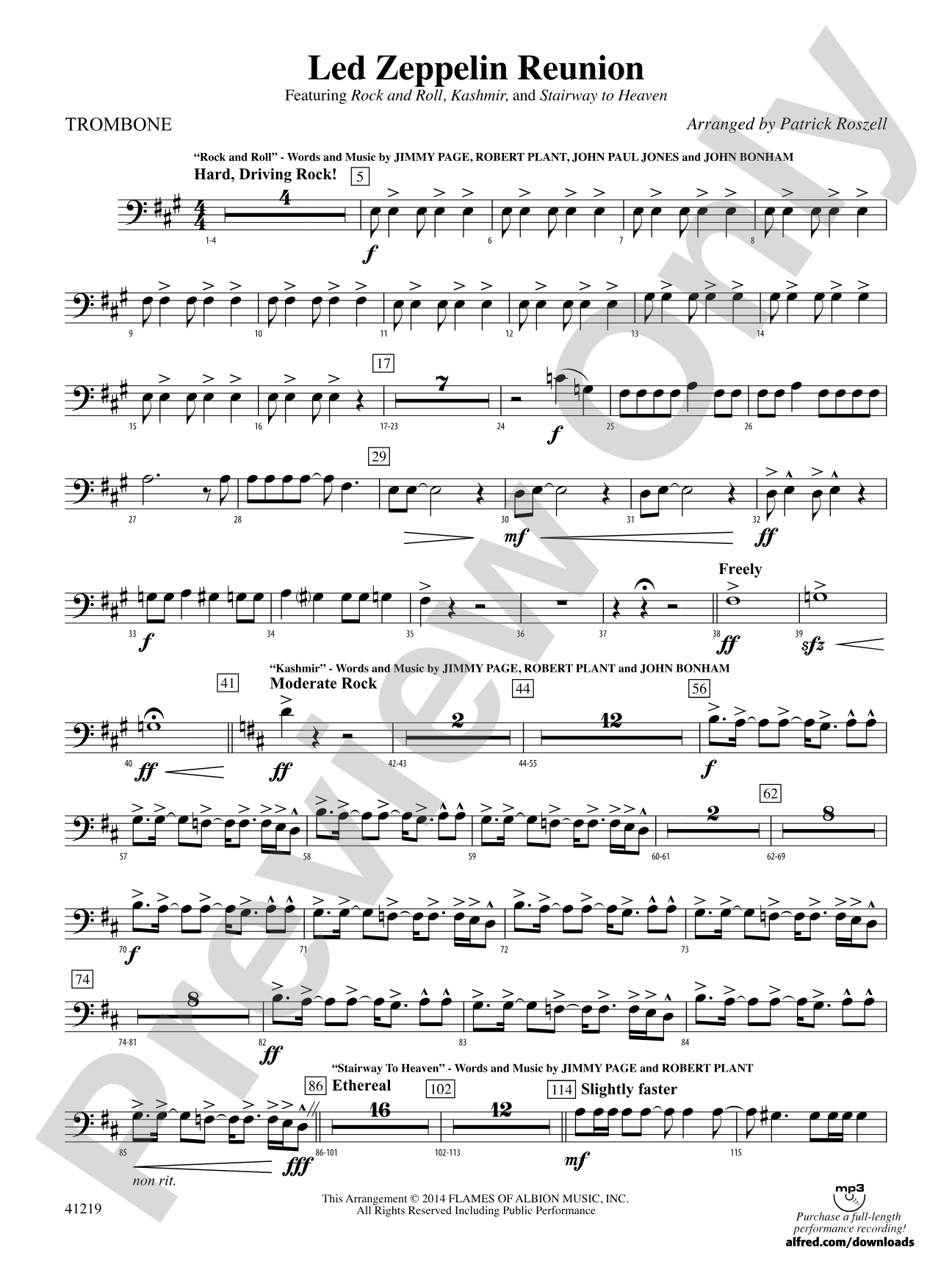 Led Zeppelin Reunion: 1st Trombone