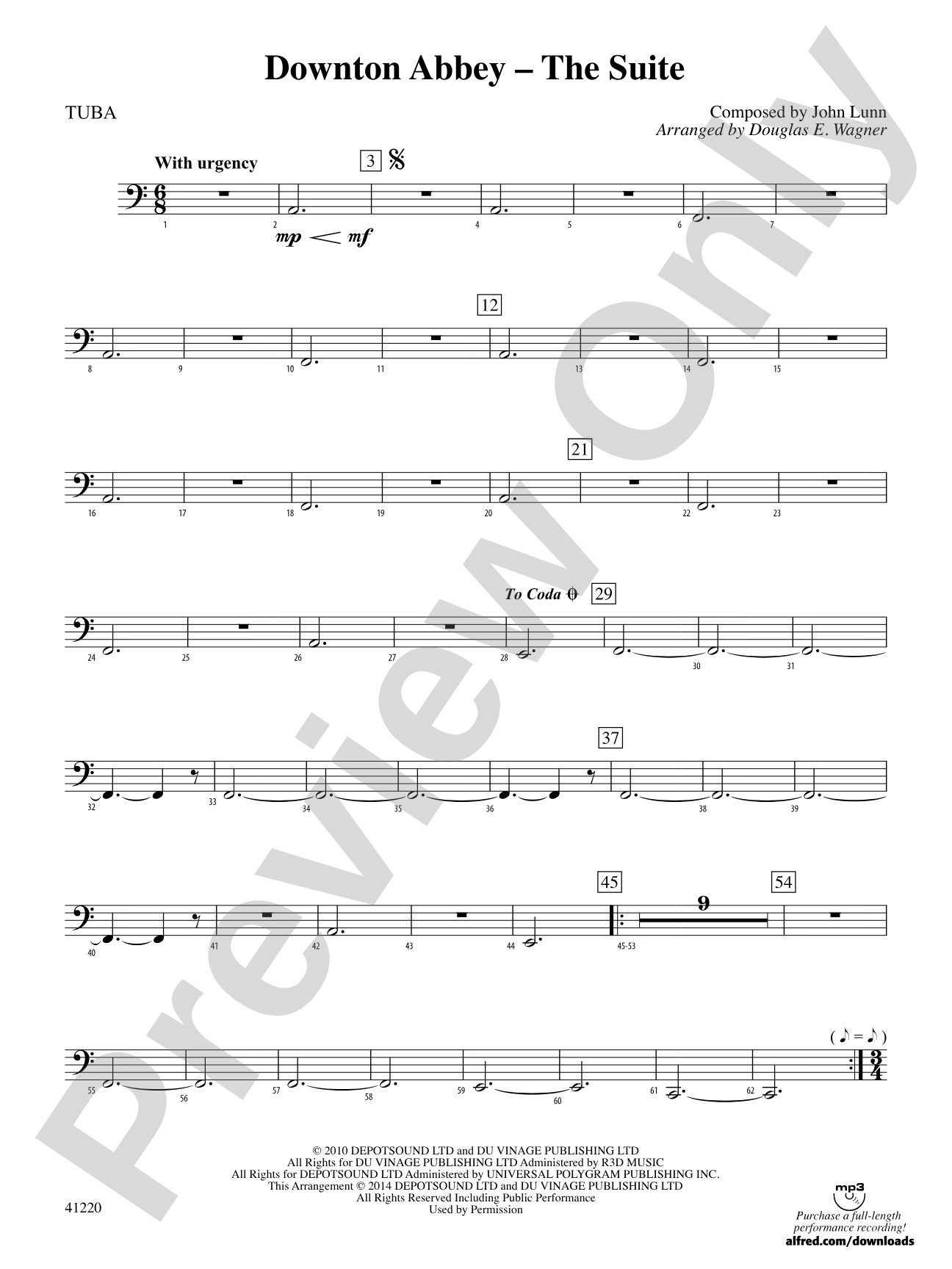 Downton Abbey – The Suite: Tuba