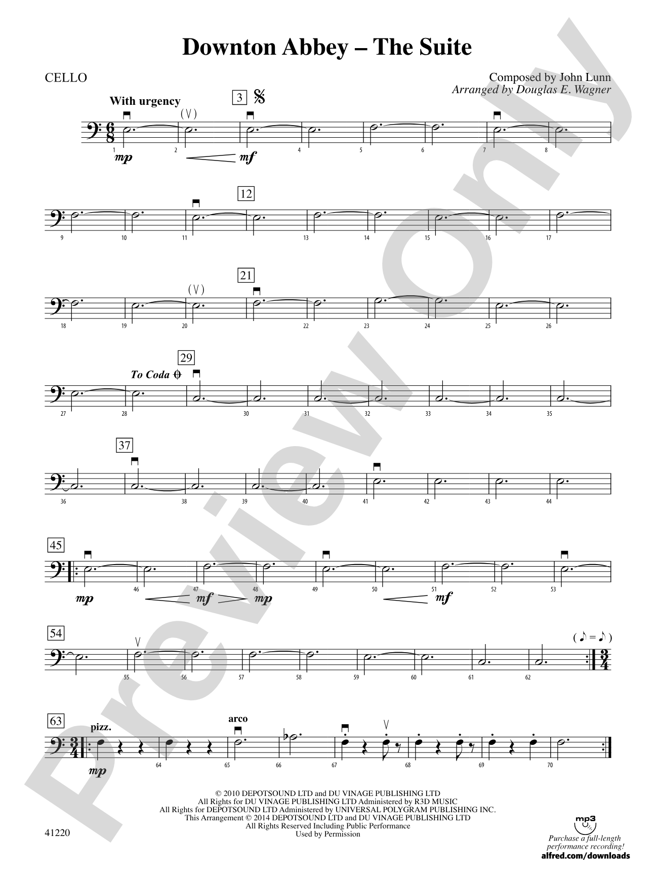 Downton Abbey – The Suite: Cello