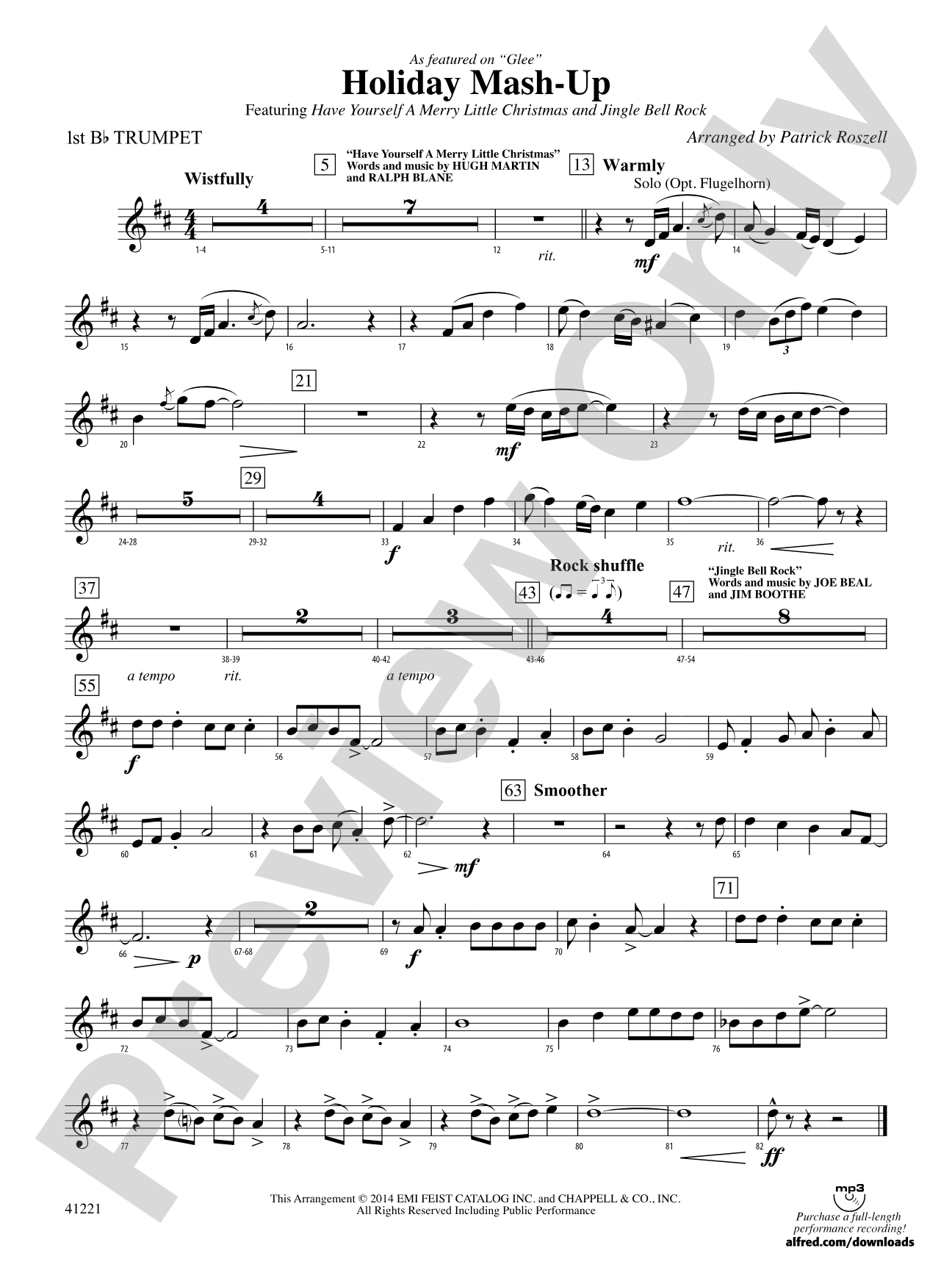 Holiday Mash-Up: 1st B-flat Trumpet