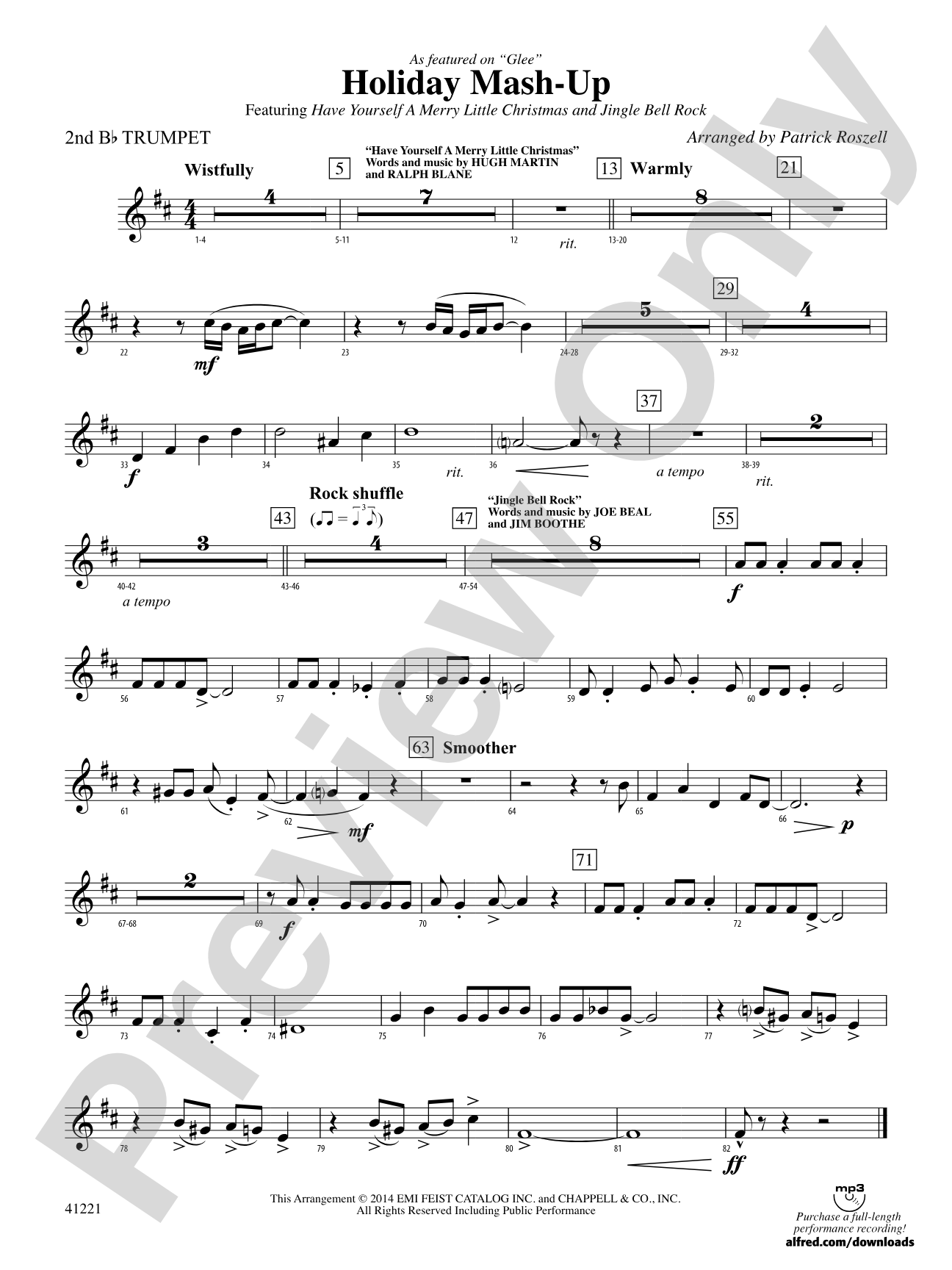 Holiday Mash-Up: 2nd B-flat Trumpet