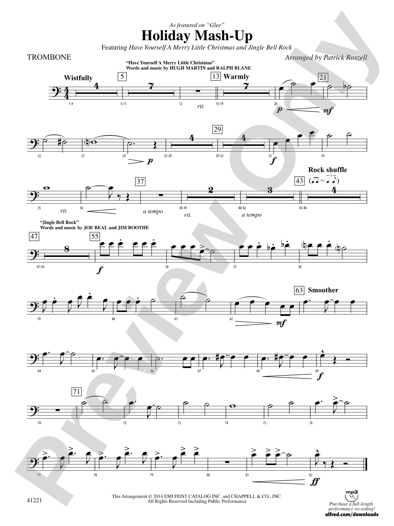 Holiday Mash-Up: 1st Trombone