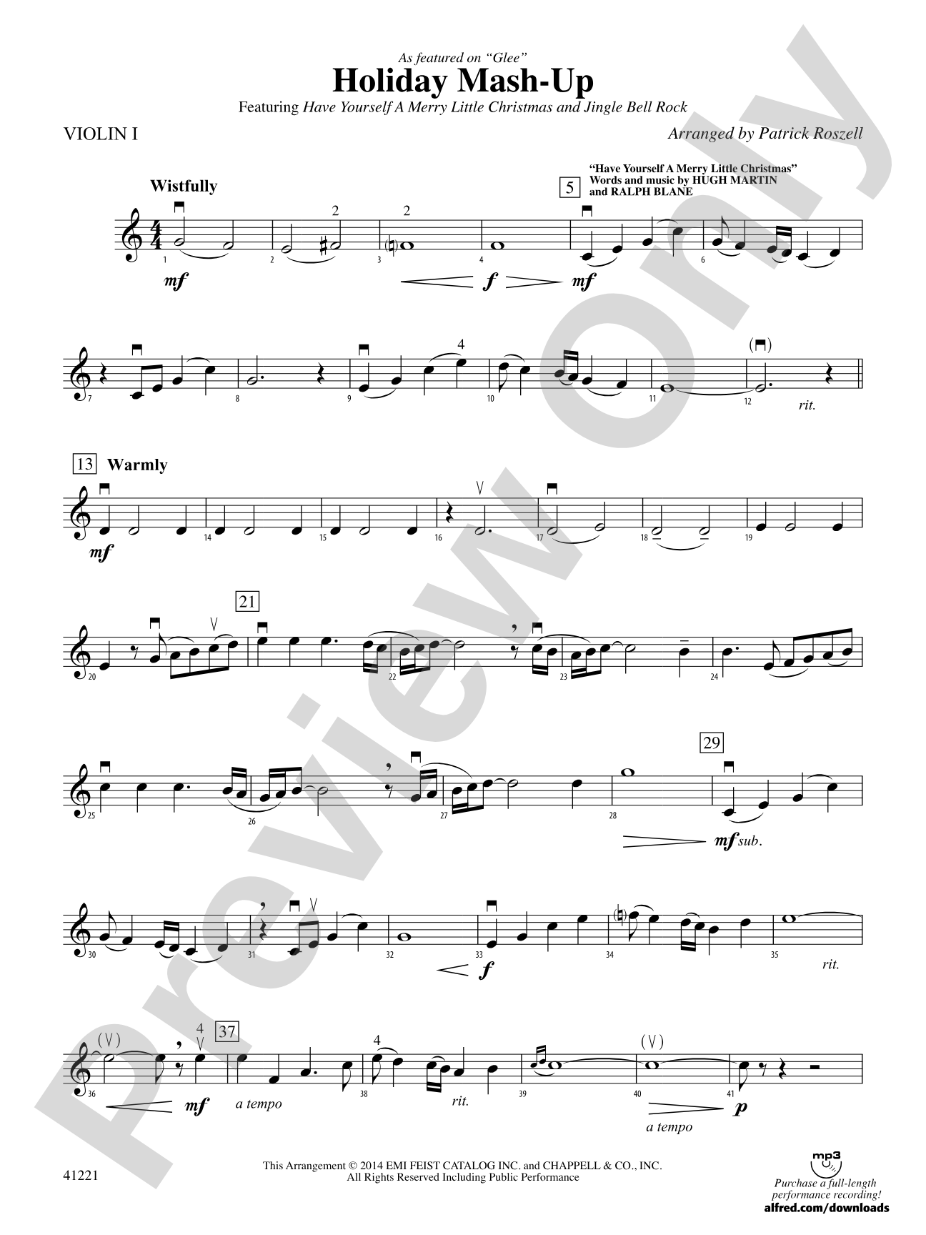 Holiday Mash-Up: 1st Violin