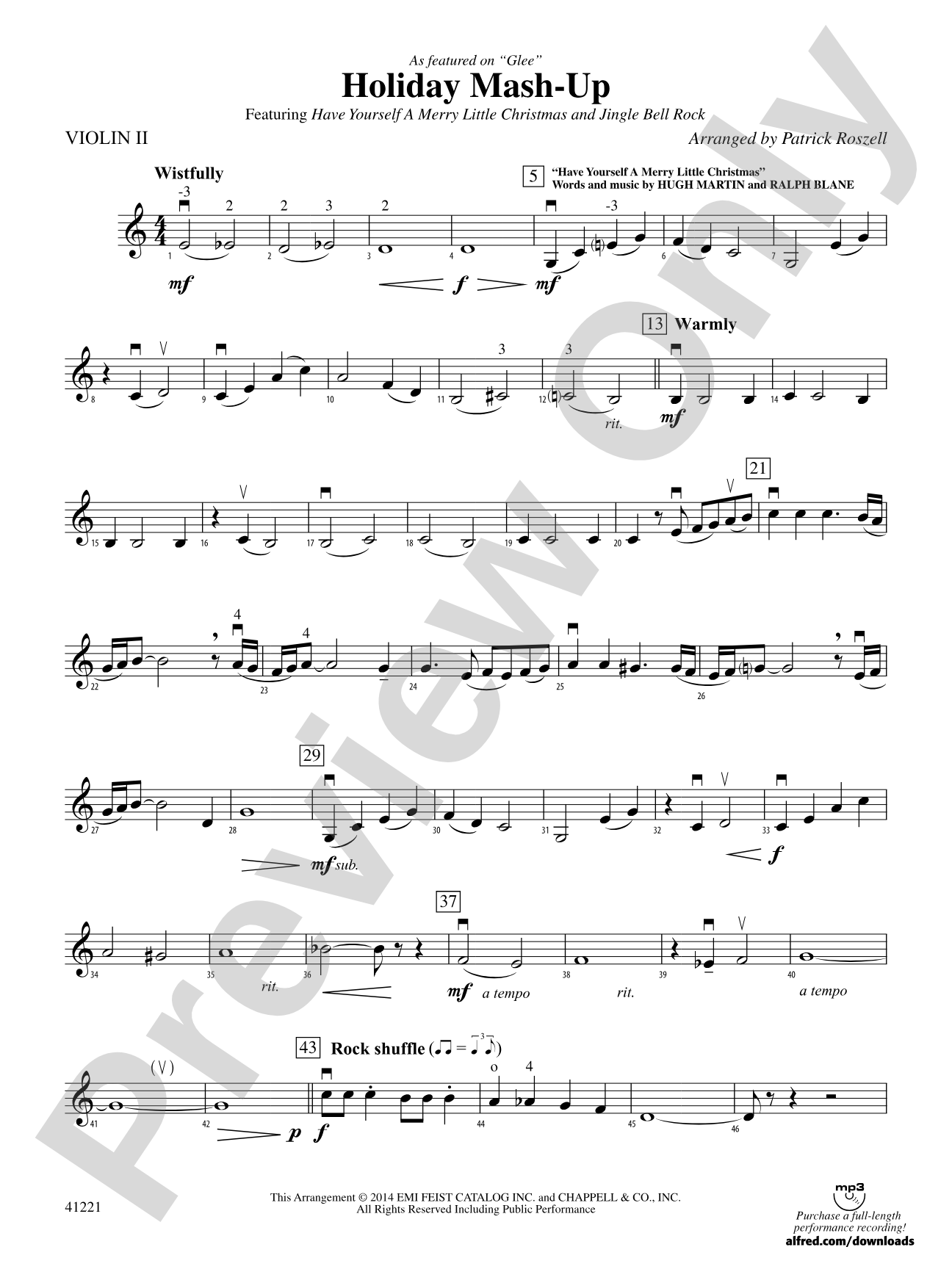 Holiday Mash-Up: 2nd Violin