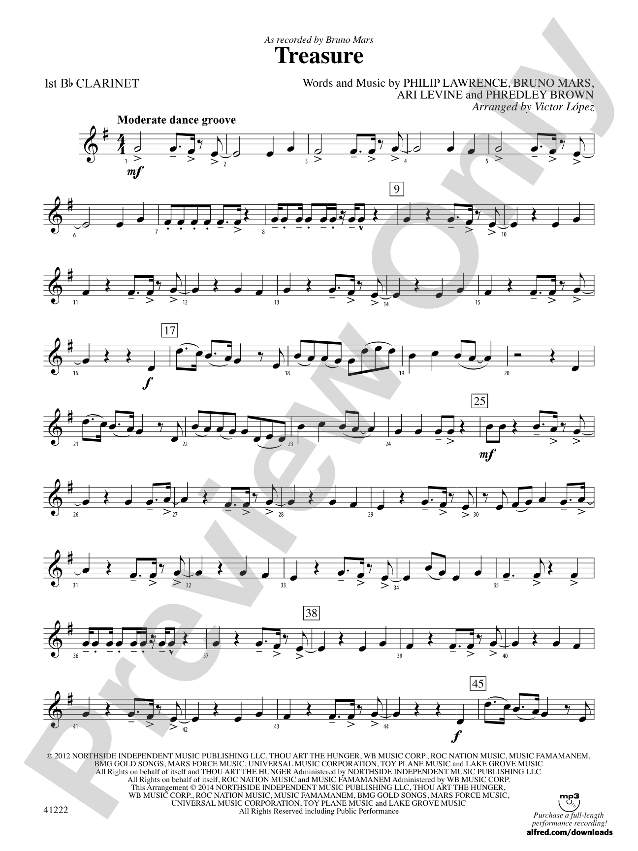 Treasure: 1st B-flat Clarinet