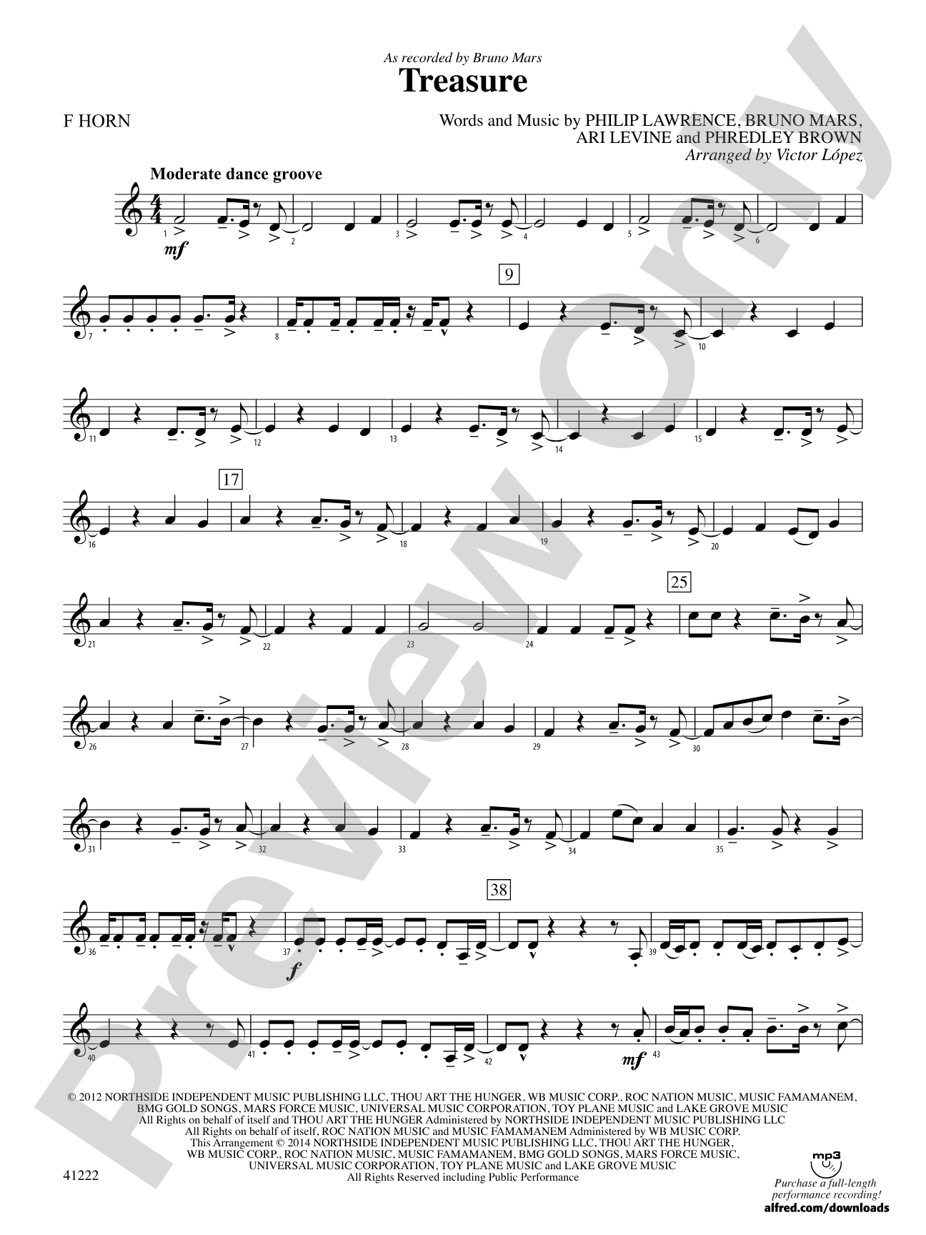 Treasure: 1st F Horn