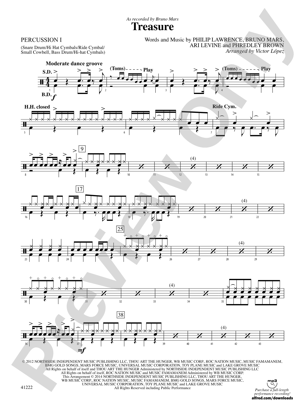 Treasure: 1st Percussion
