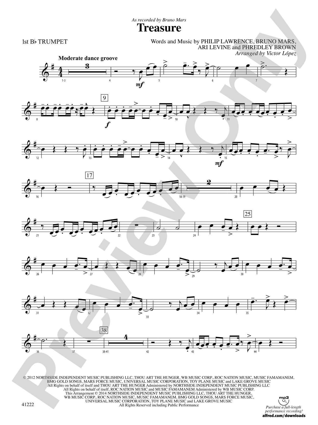 Treasure: 1st B-flat Trumpet