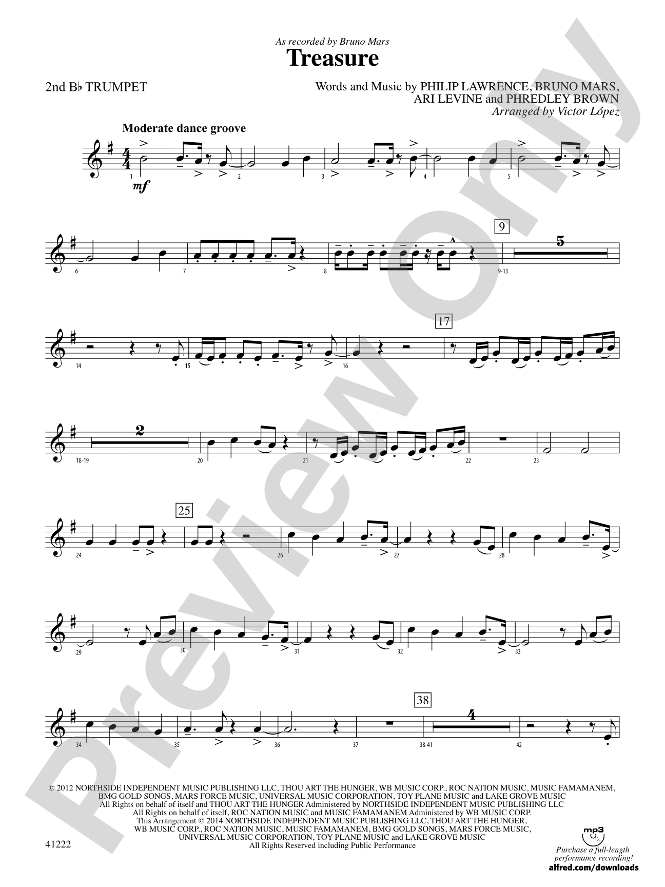 Treasure: 2nd B-flat Trumpet