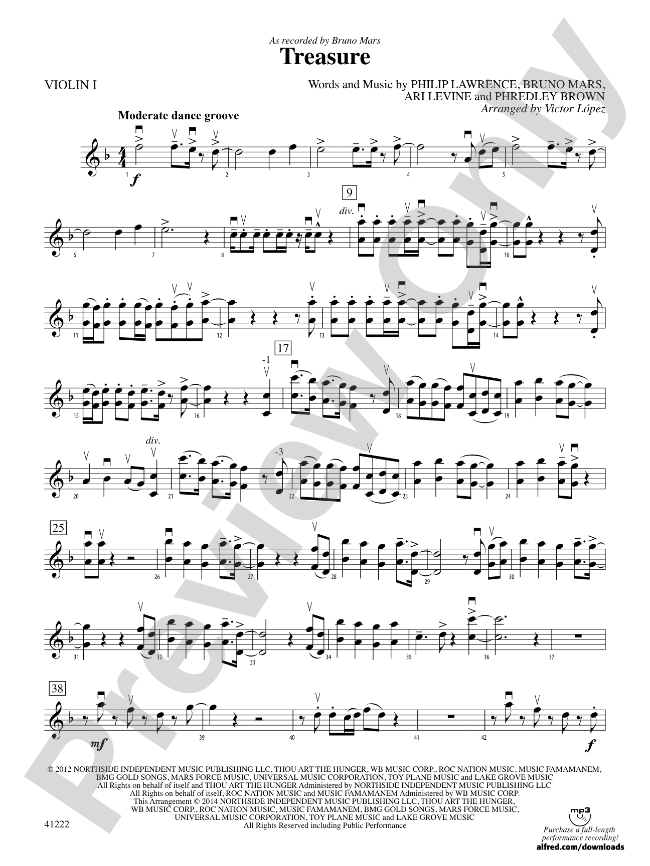 Treasure: 1st Violin