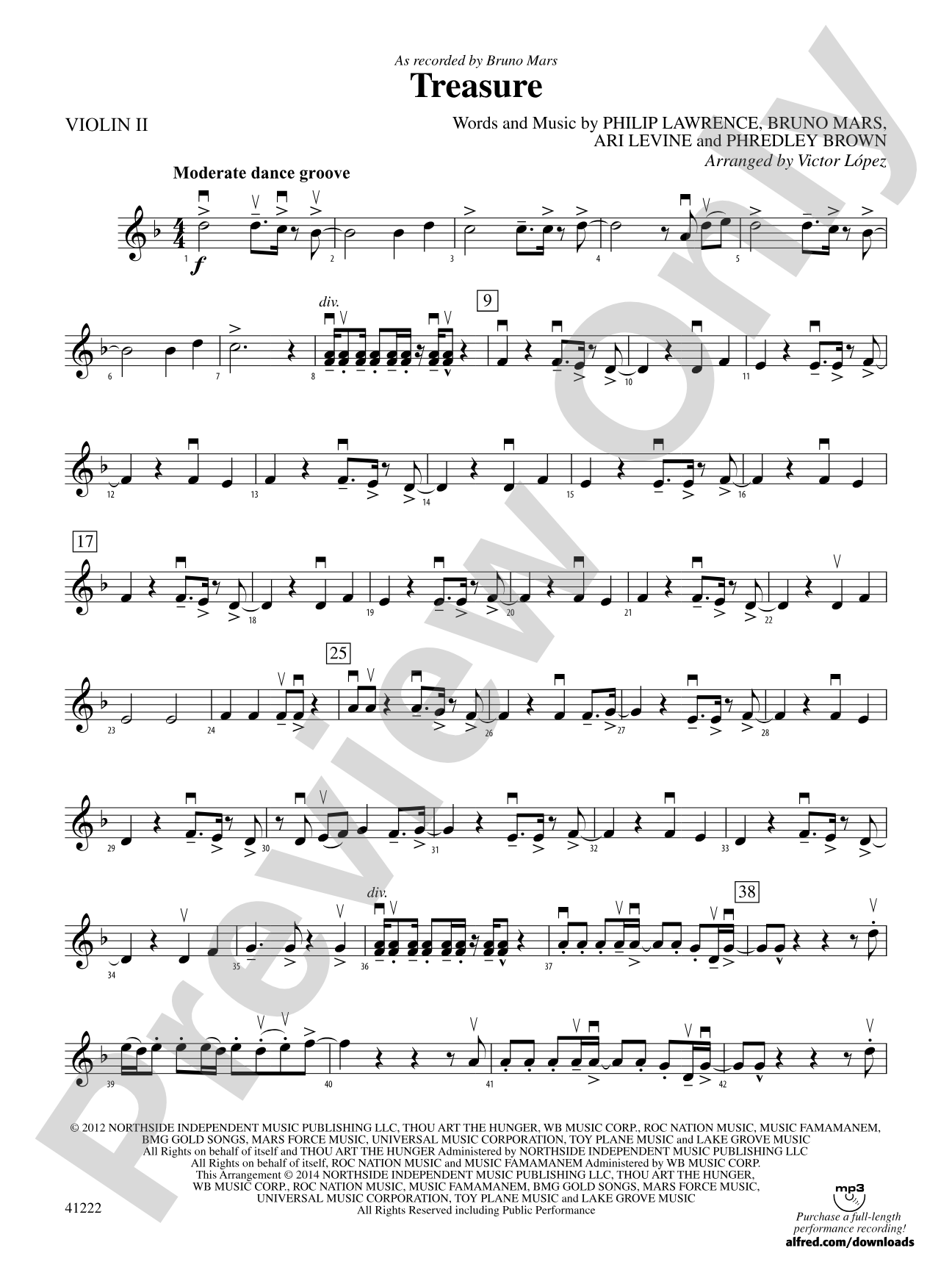 Treasure: 2nd Violin