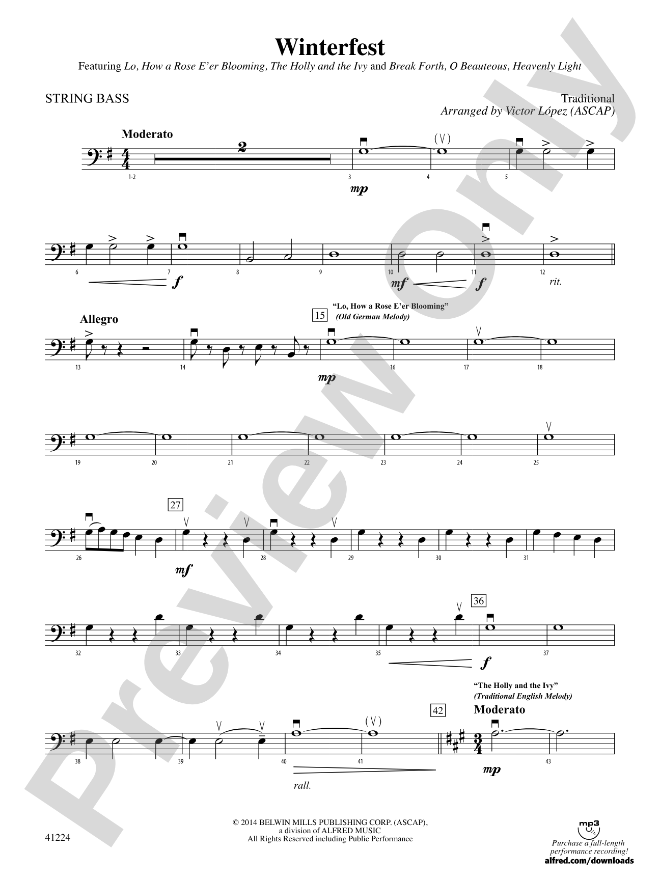 Winterfest: String Bass