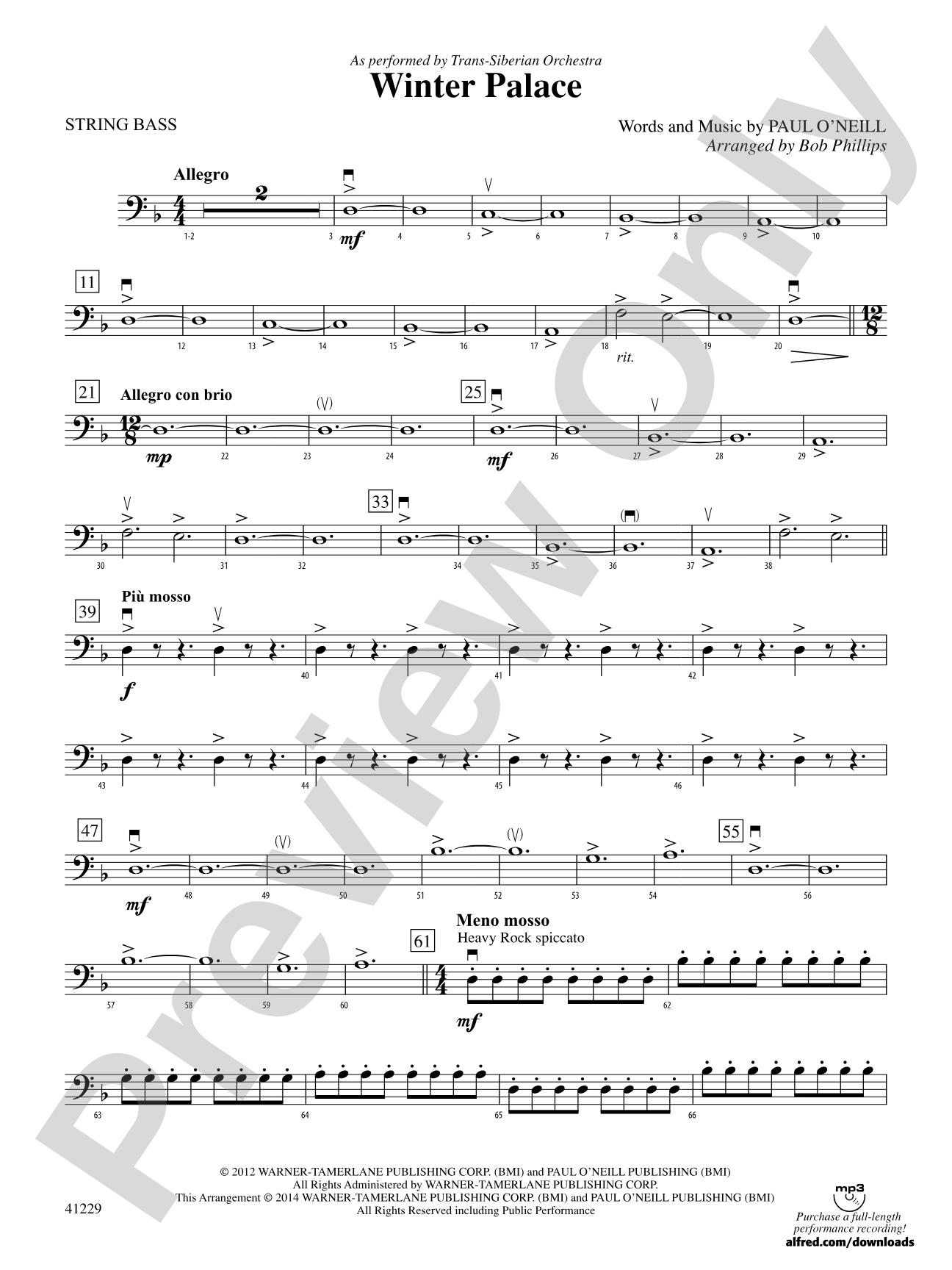 Winter Palace: String Bass