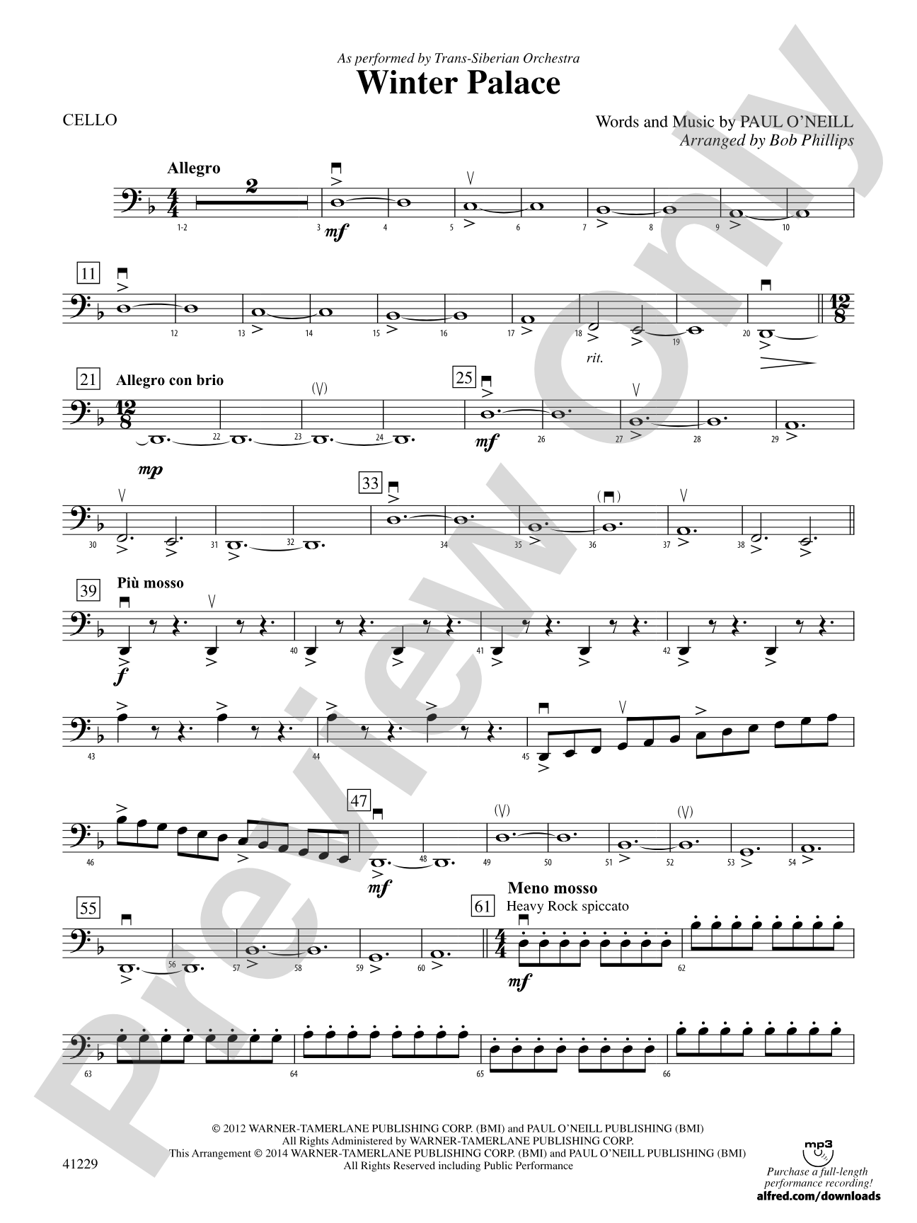 Winter Palace: Cello