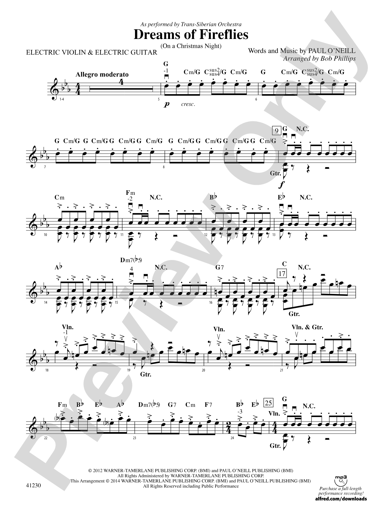 Dreams of Fireflies: Guitar