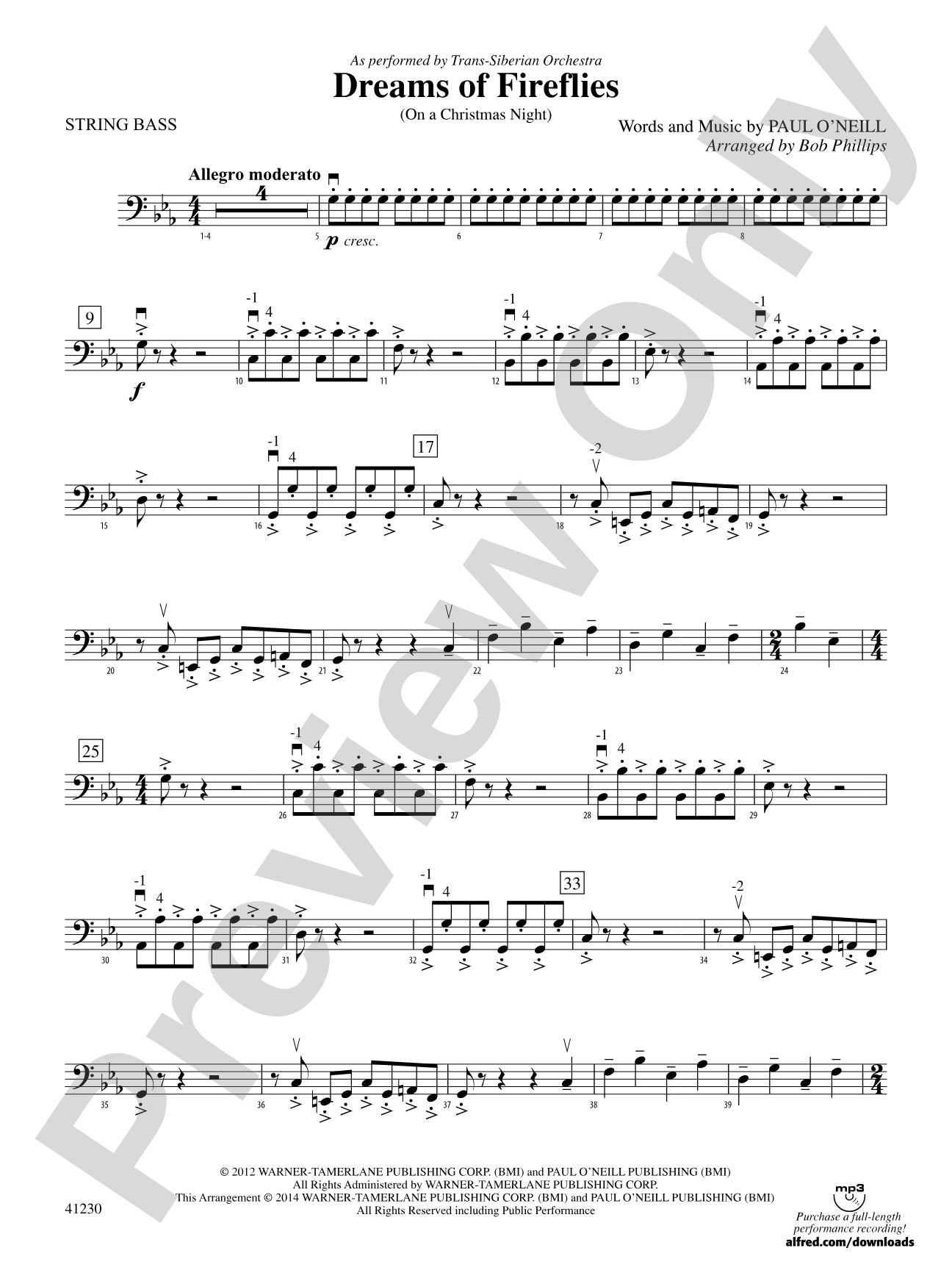 Dreams of Fireflies: String Bass