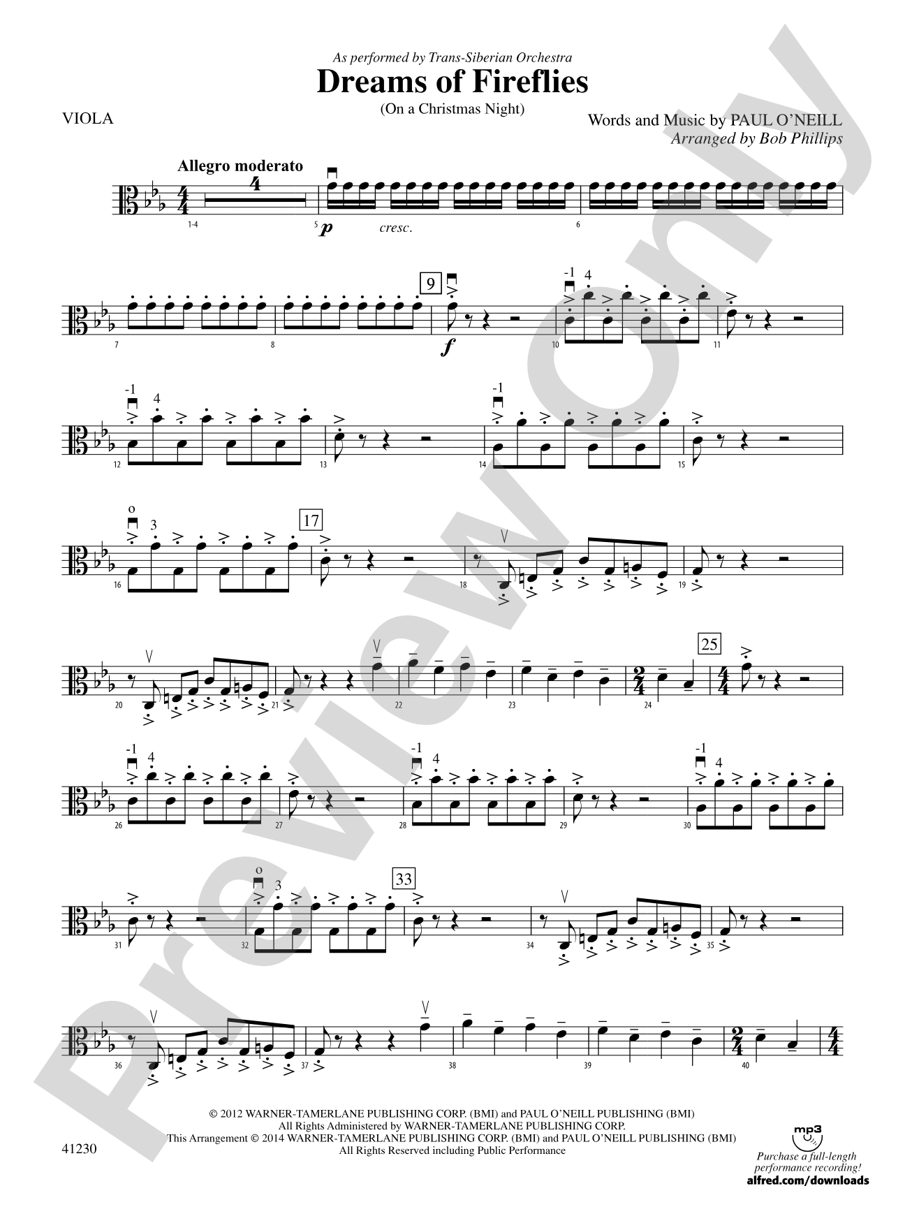 Dreams of Fireflies: Viola