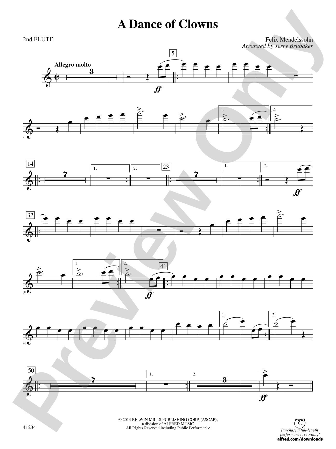A Dance of Clowns (from A Midsummer Night's Dream): 2nd Flute