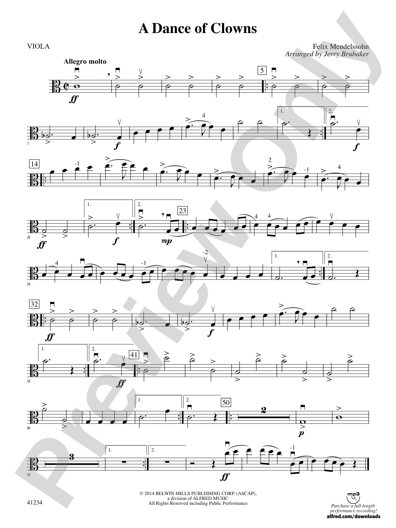 A Dance of Clowns (from A Midsummer Night's Dream): Viola