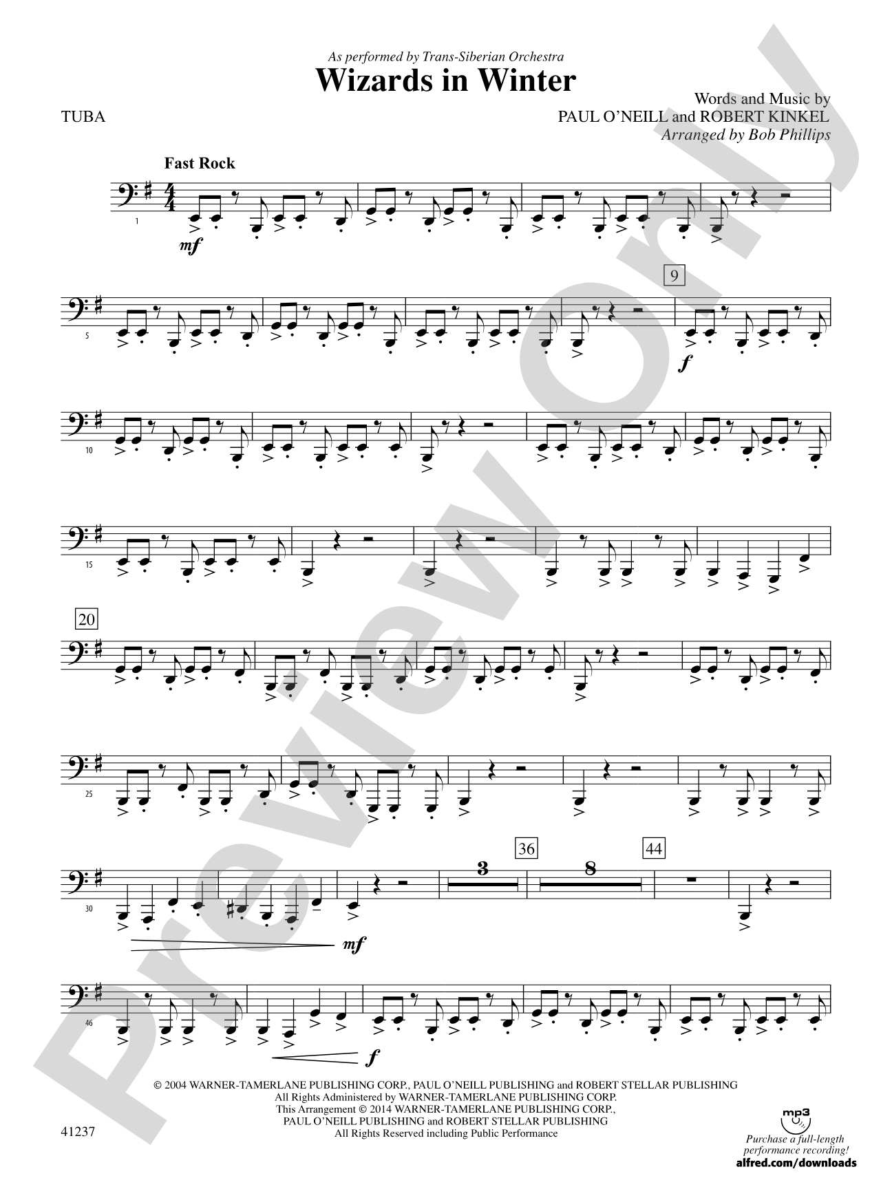 Wizards in Winter: Tuba