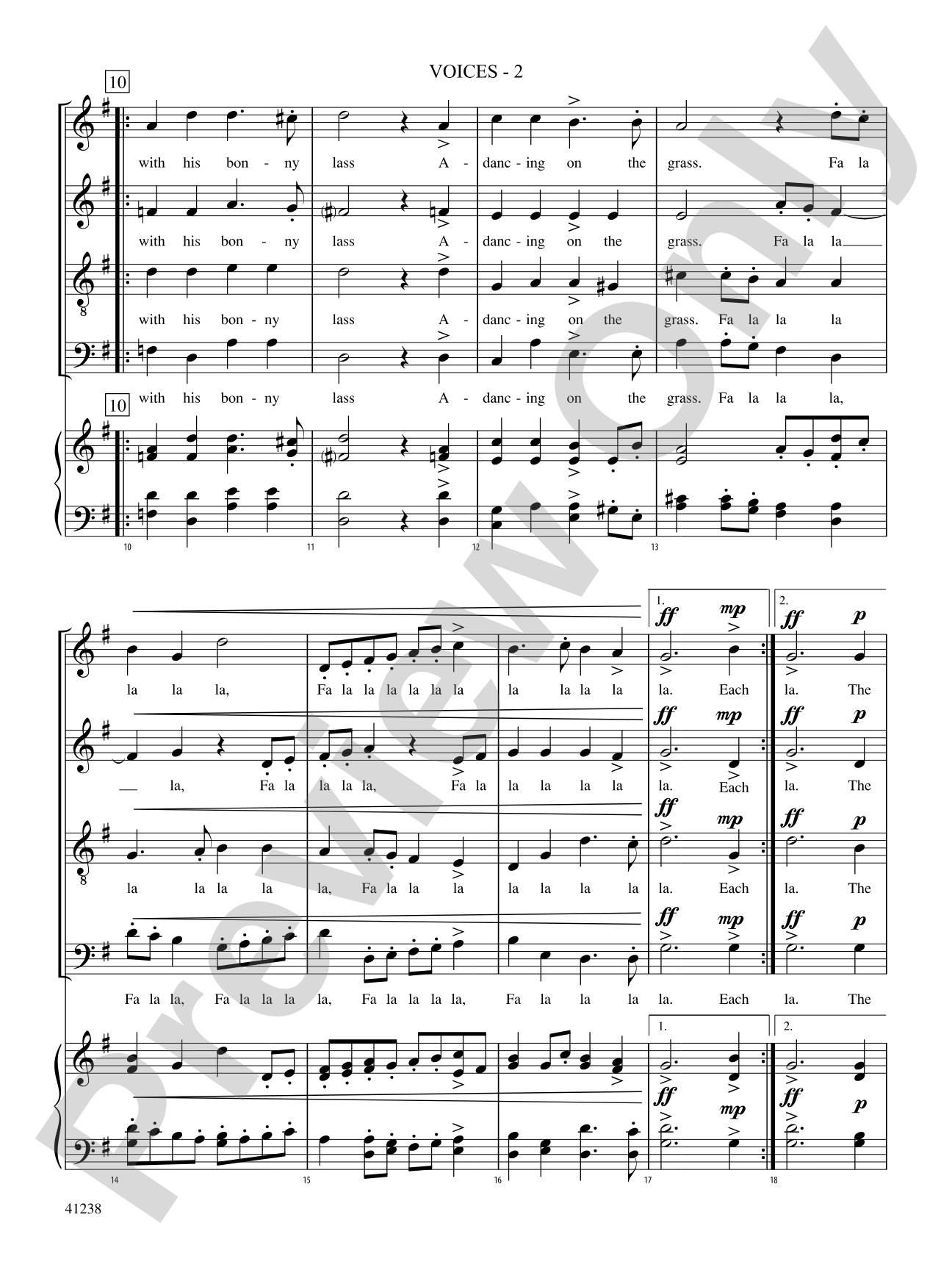 A Suite of Three Madrigals: Vocals