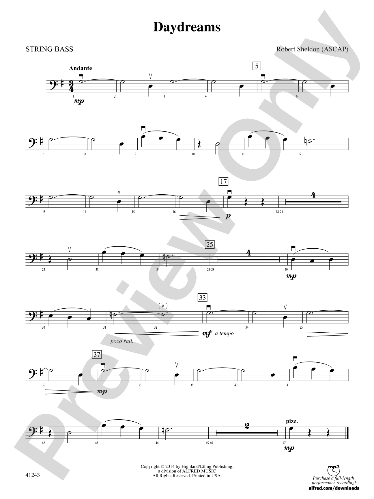 Daydreams: String Bass