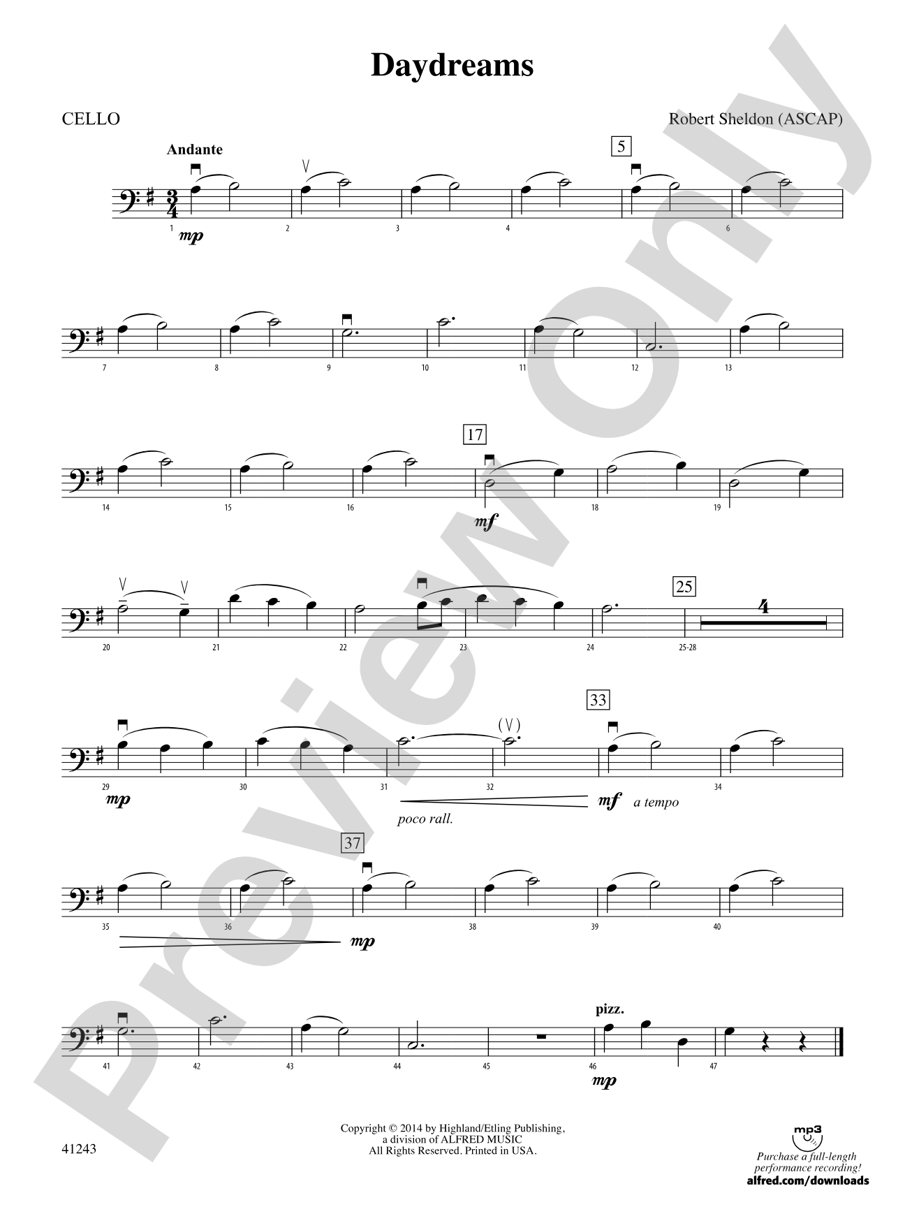 Daydreams: Cello