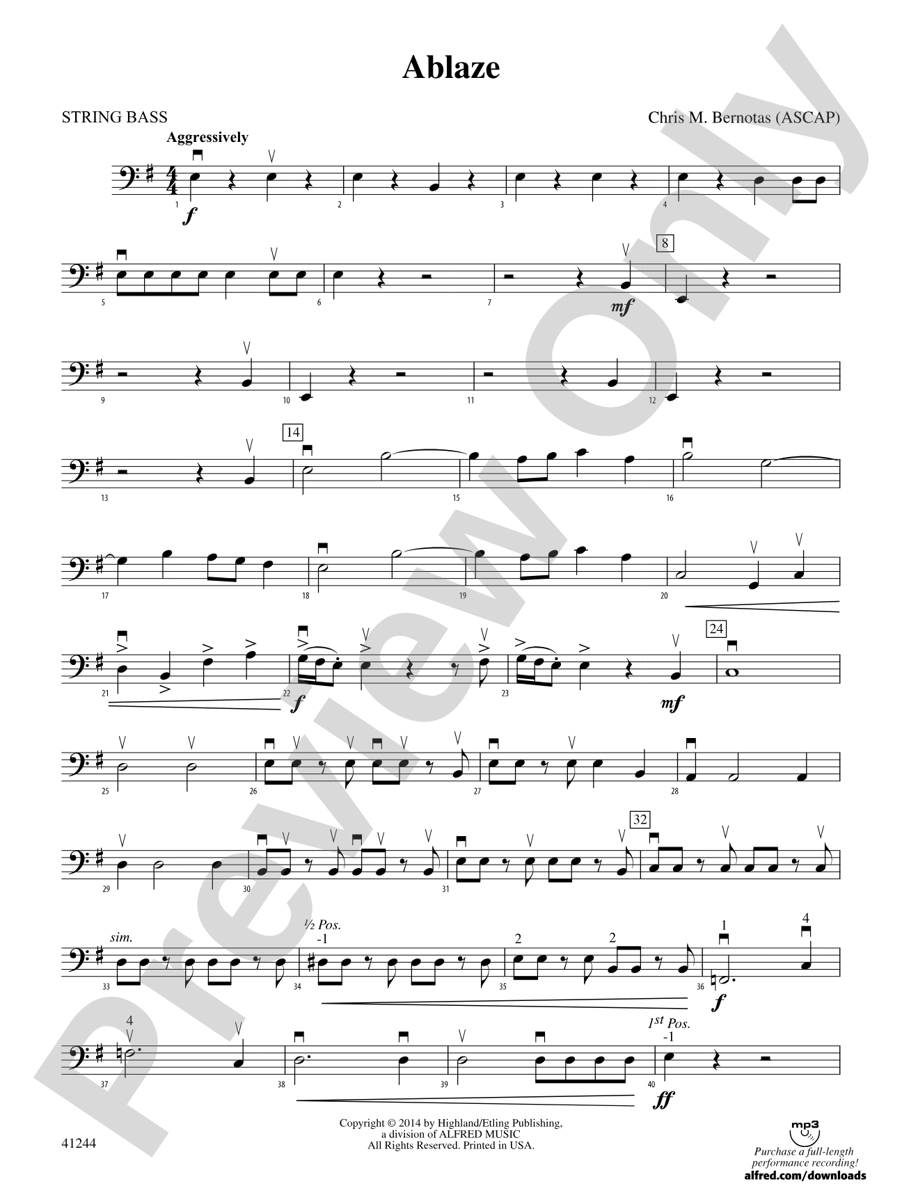 Ablaze: String Bass